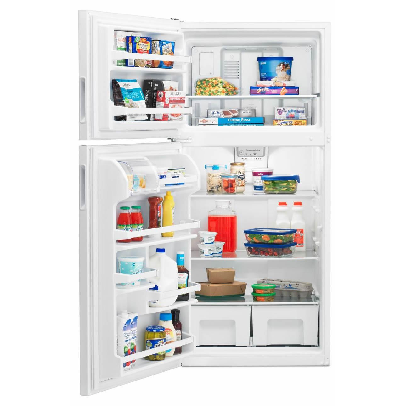Amana 30-inch 18cu.ft. Top Mount Freezer Refrigerator ART318FFDW IMAGE 7