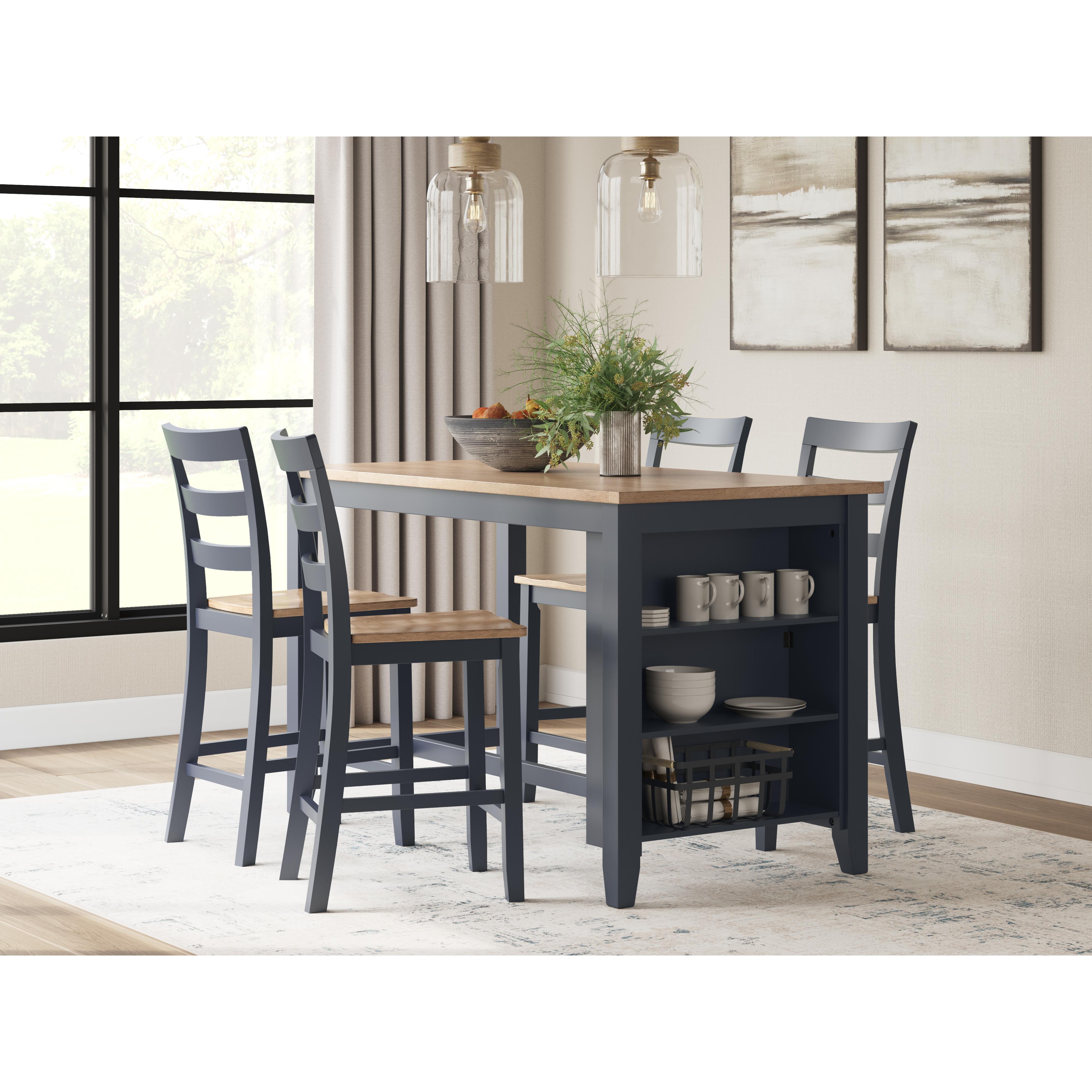 Signature Design by Ashley Gesthaven D399D2 5 pc Counter Height Dining Set IMAGE 1