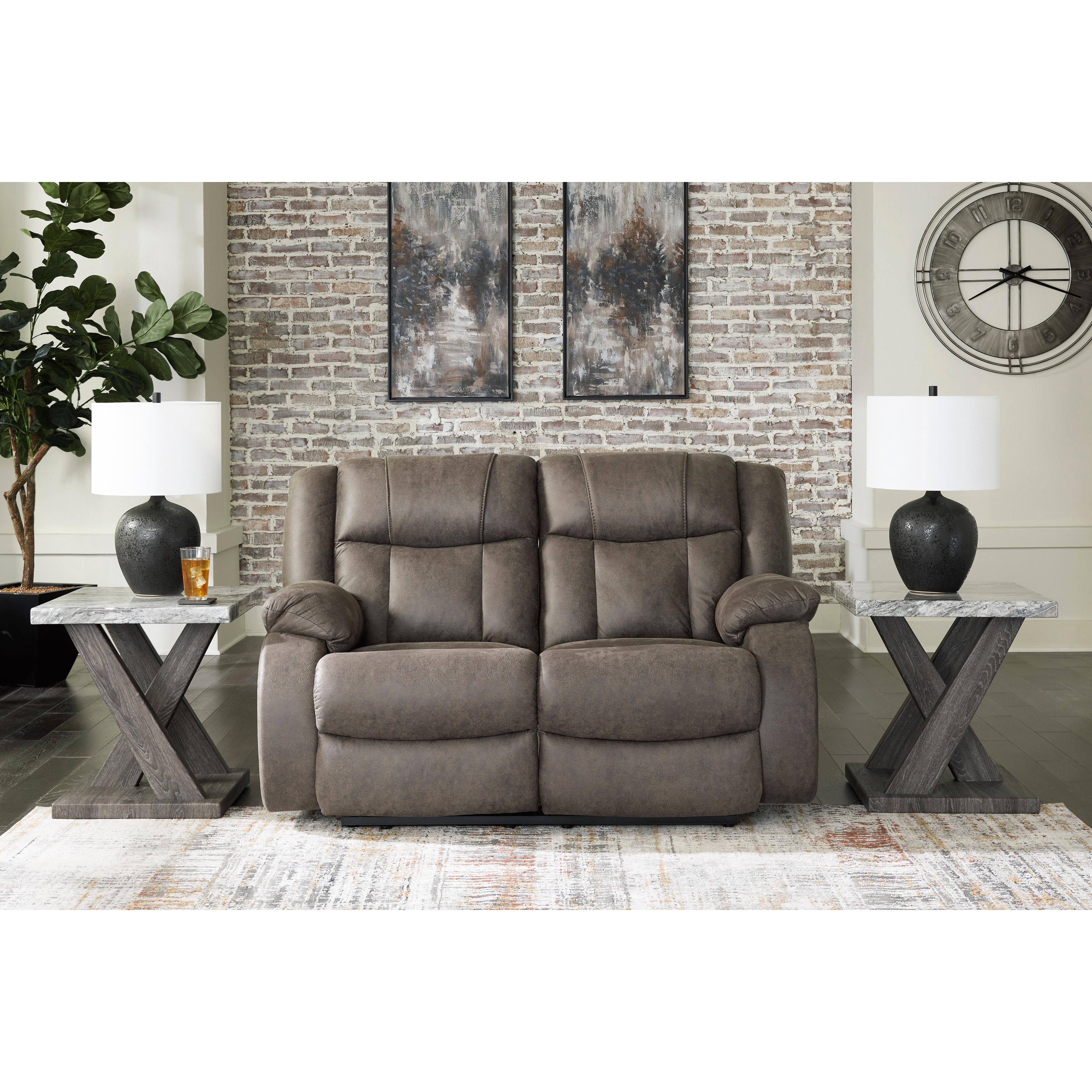 Signature Design by Ashley First Base 68804U1 2 pc Reclining Living Room Set IMAGE 4