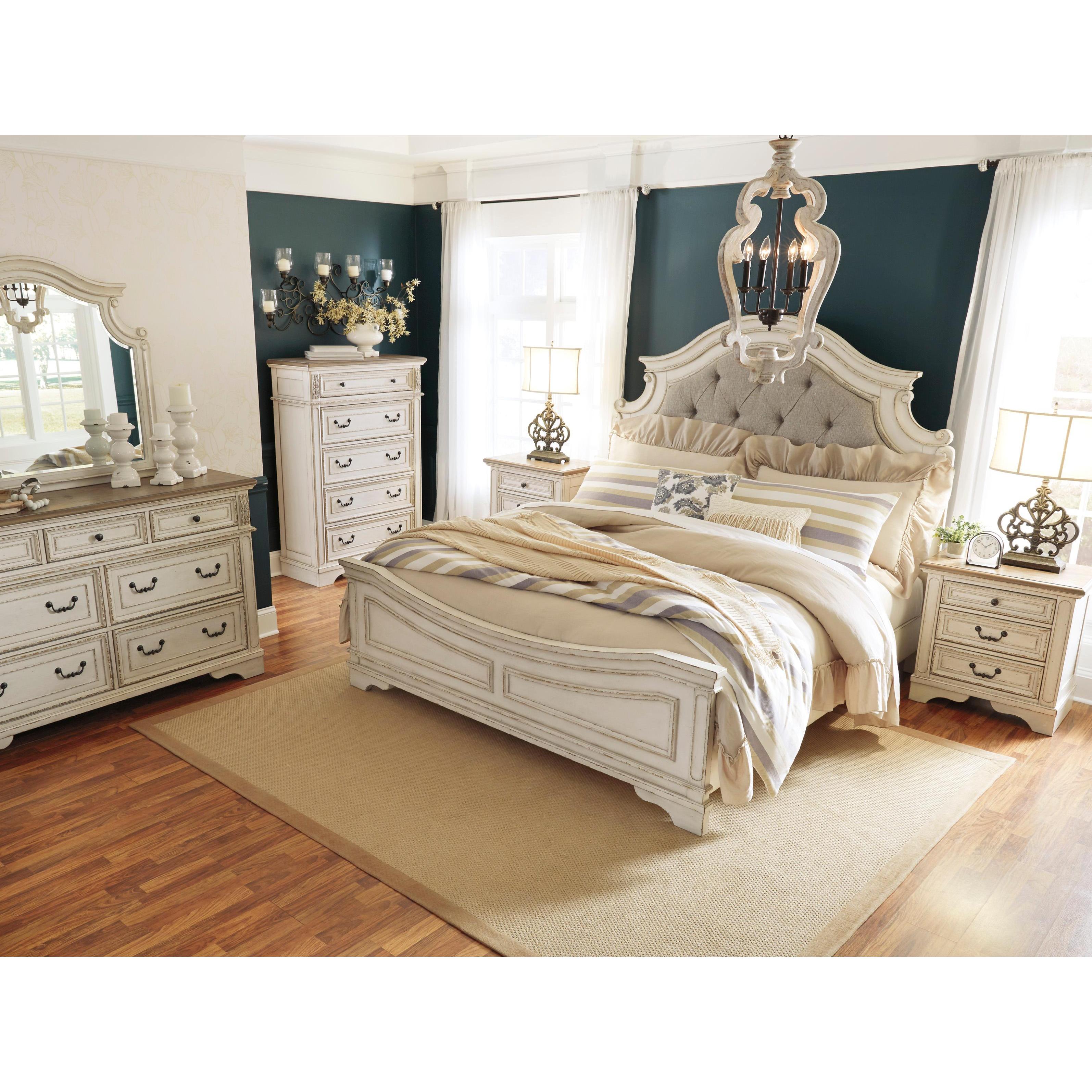 Signature Design by Ashley Realyn B743B49 7 pc Queen Panel Bedroom Set IMAGE 2