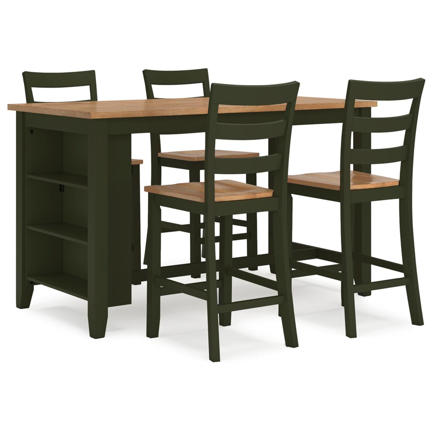 Signature Design by Ashley Gesthaven D401D2 5 pc Counter Height Dining Set IMAGE 1