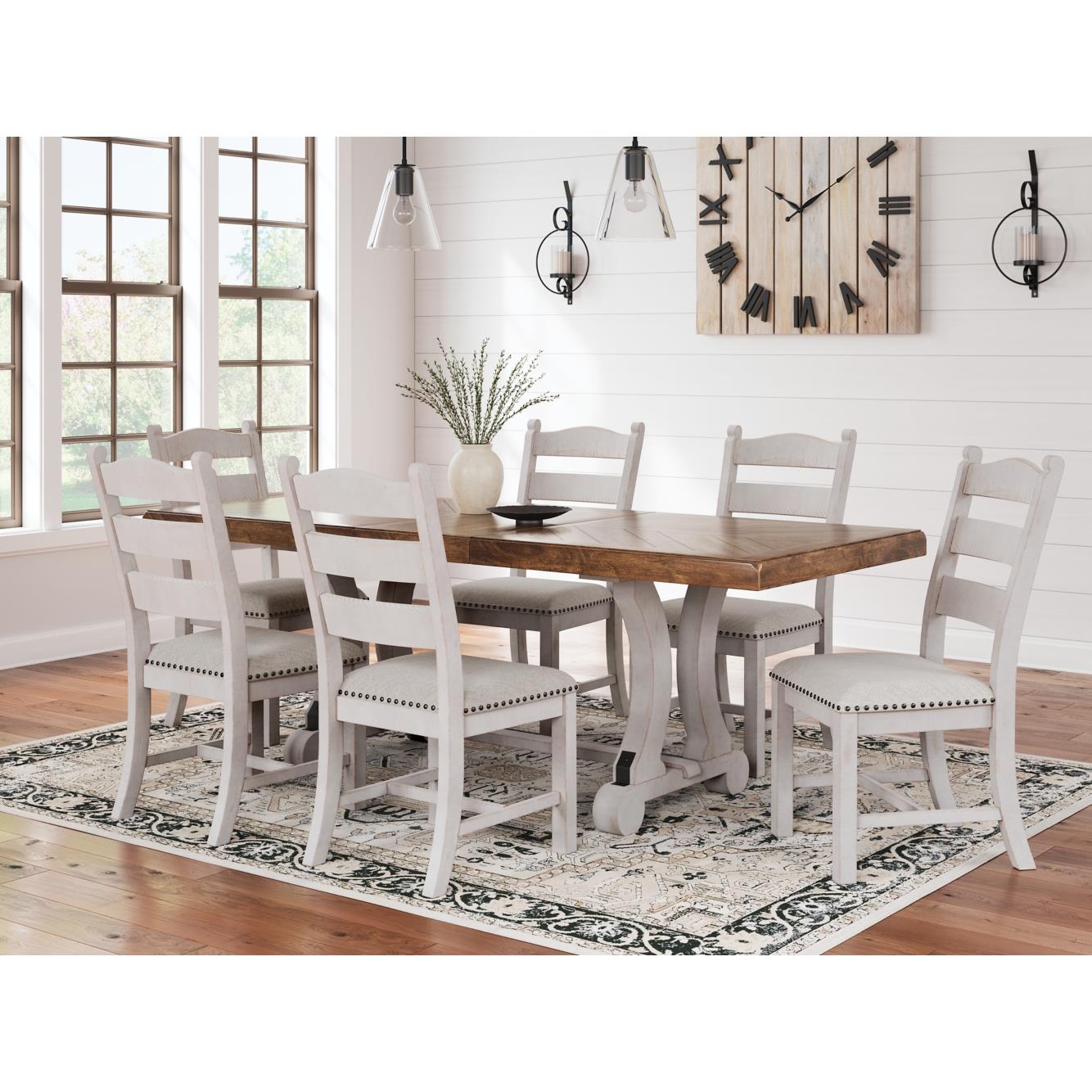 Signature Design by Ashley Valebeck D546D7 9 pc Dining Set IMAGE 1