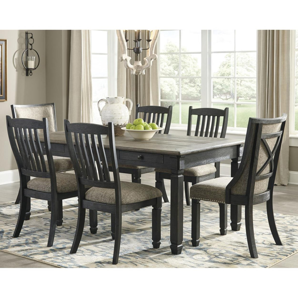 Signature Design by Ashley Tyler Creek D736D7 7 pc Dining Set IMAGE 1