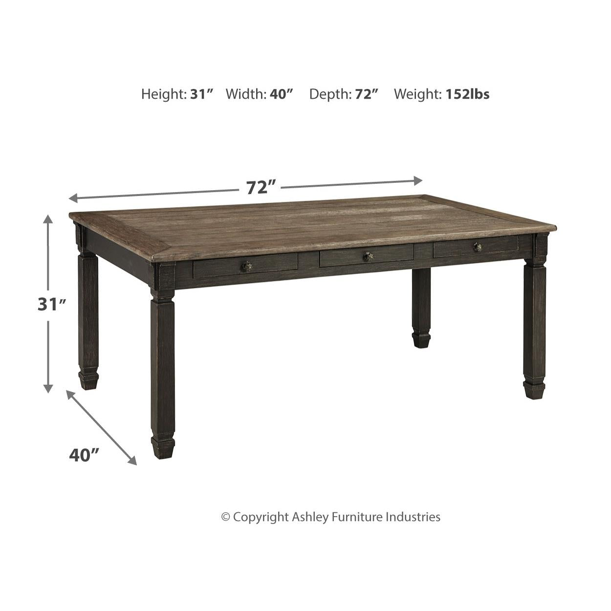 Signature Design by Ashley Tyler Creek D736D7 7 pc Dining Set IMAGE 14
