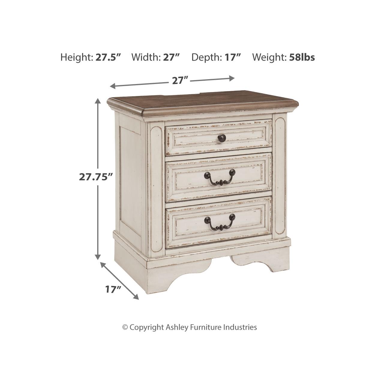 Signature Design by Ashley Realyn B743B27 7 pc Full Panel Bedroom Set IMAGE 12