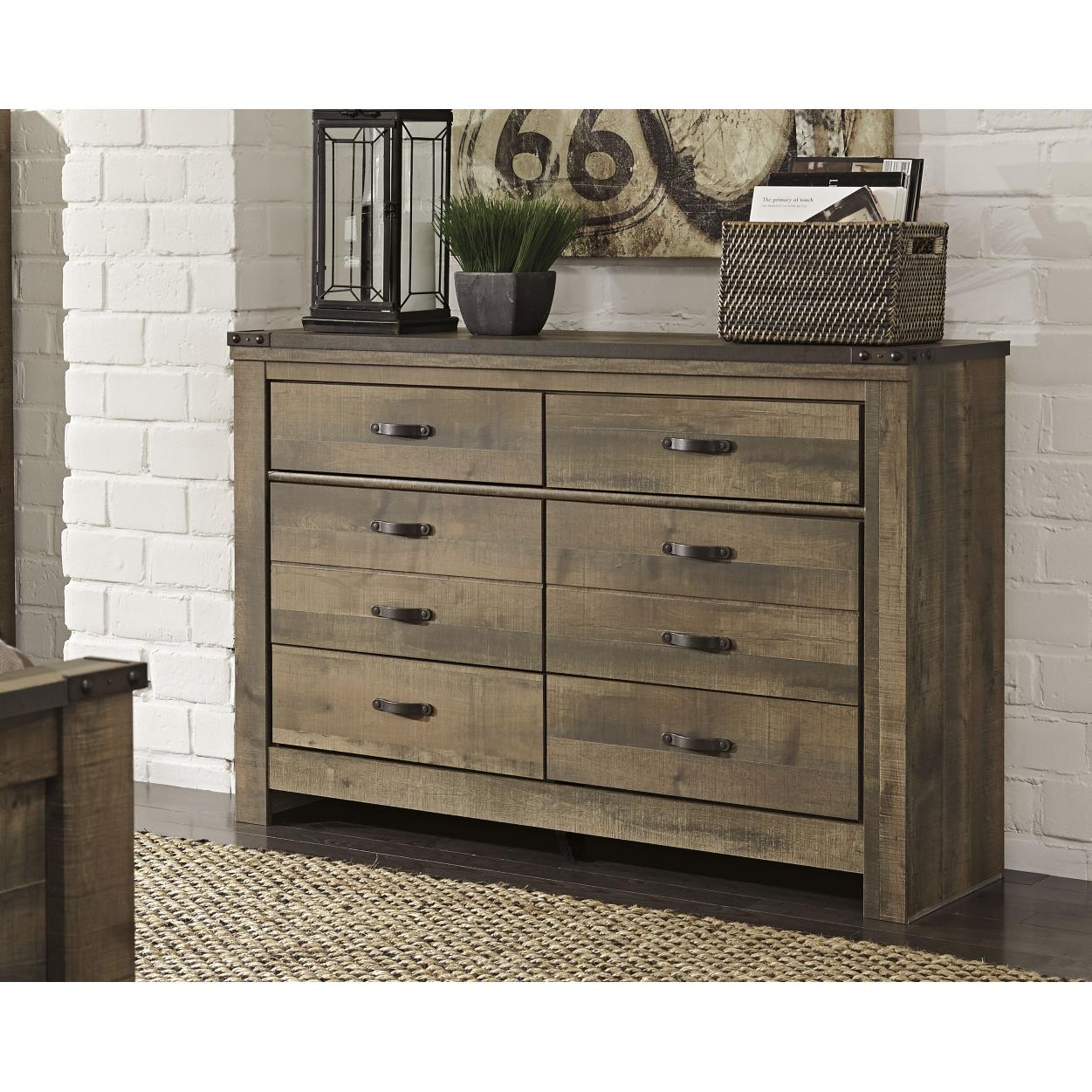Signature Design by Ashley Trinell B446B78 6 pc Full Panel Bedroom Set IMAGE 12