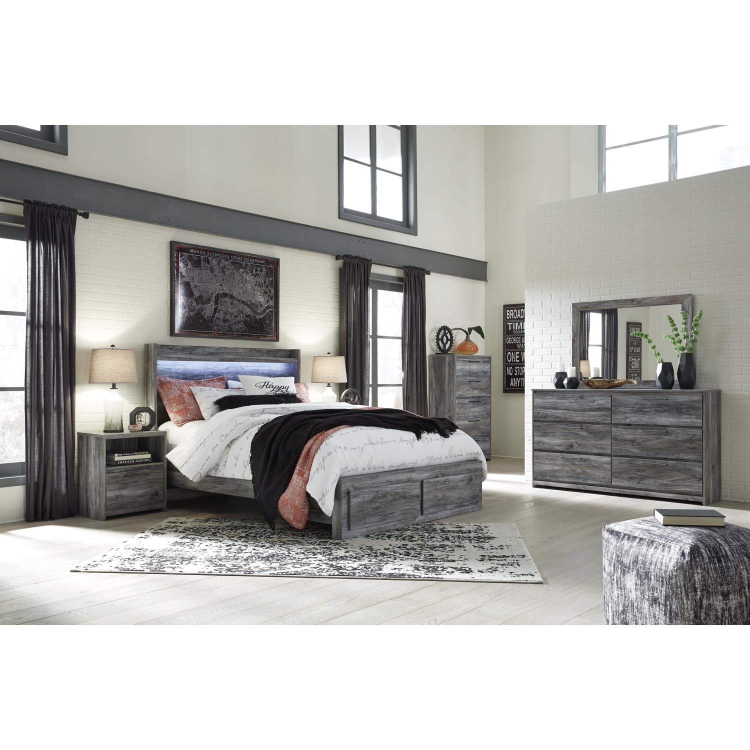 Signature Design by Ashley Baystorm B221B57 9 pc Queen Panel Bedroom Set IMAGE 1