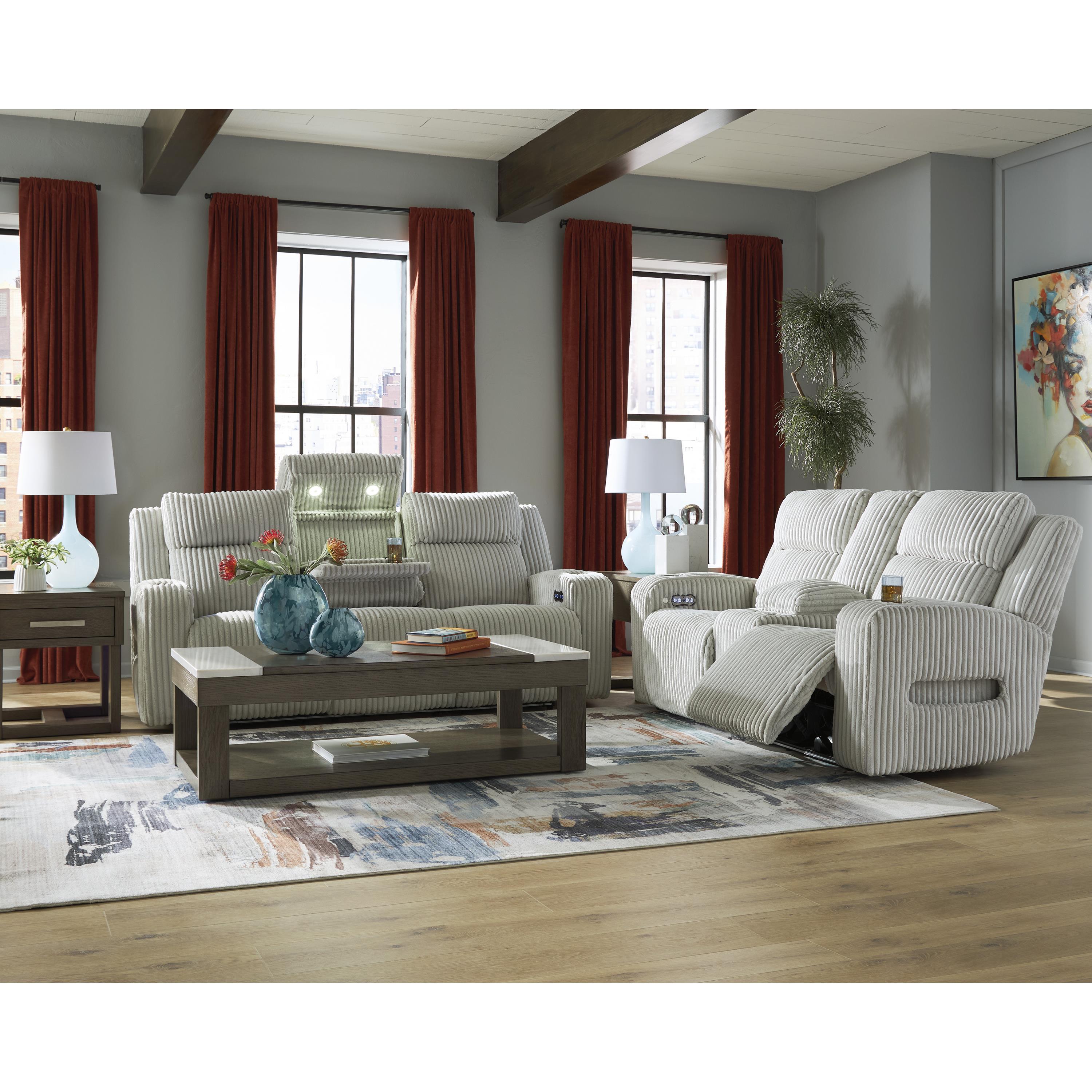 Signature Design by Ashley Forest Lake PC64203 2 pc Power Reclining Living Room Set IMAGE 1