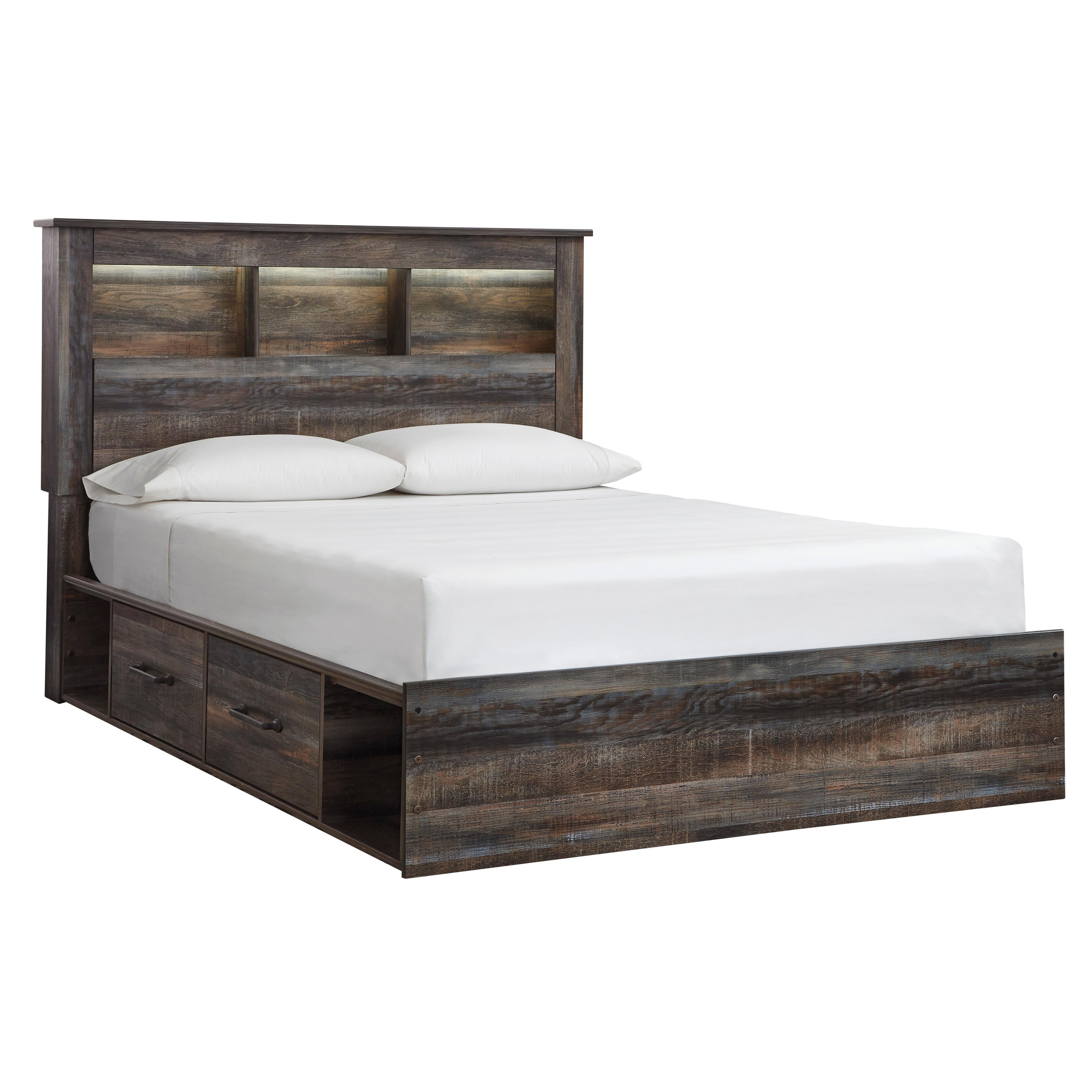 Signature Design by Ashley Drystan B211B19 7 pc Queen Bookcase Bedroom Set IMAGE 2