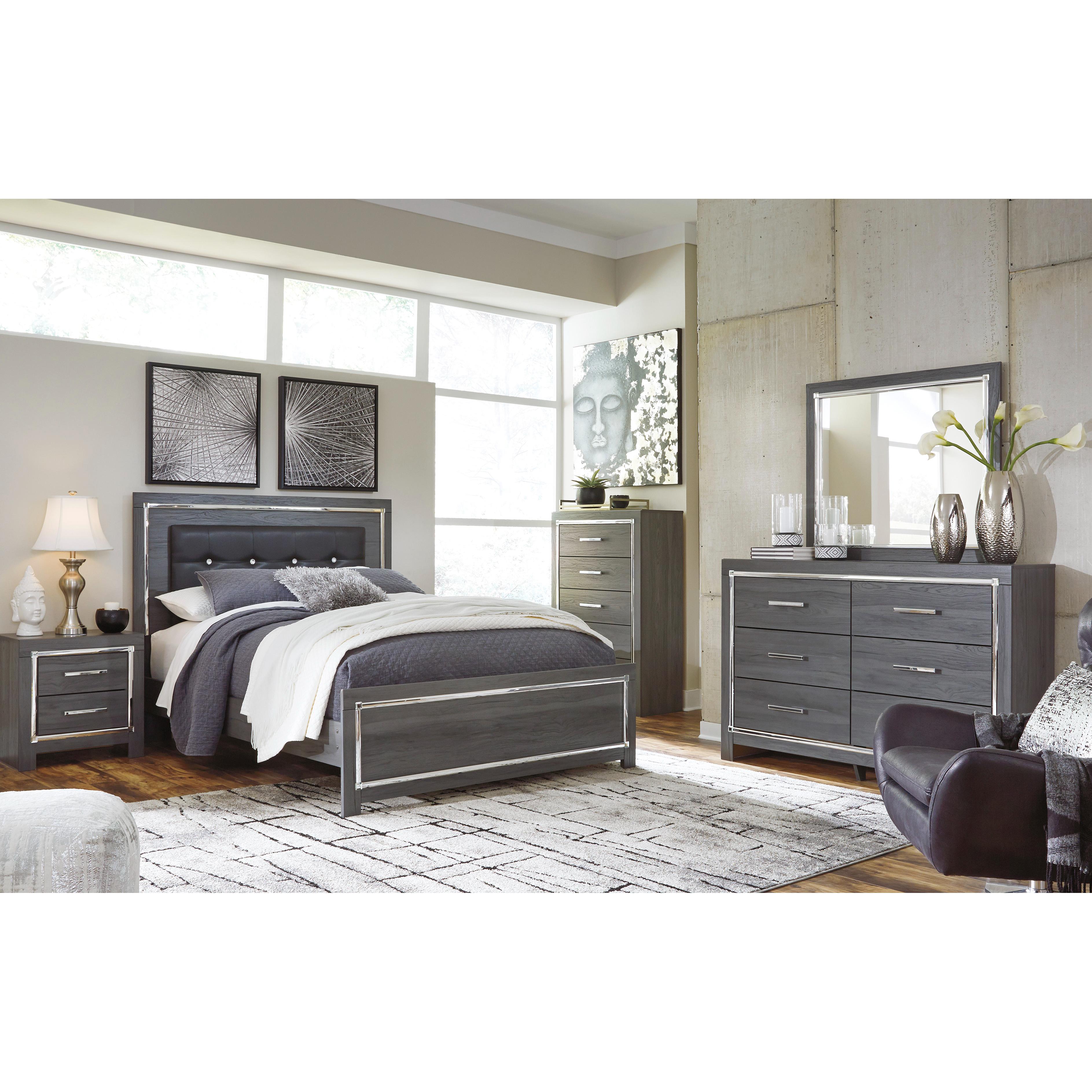Signature Design by Ashley Lodanna B214B37 7 pc Queen Panel Bedroom Set IMAGE 1