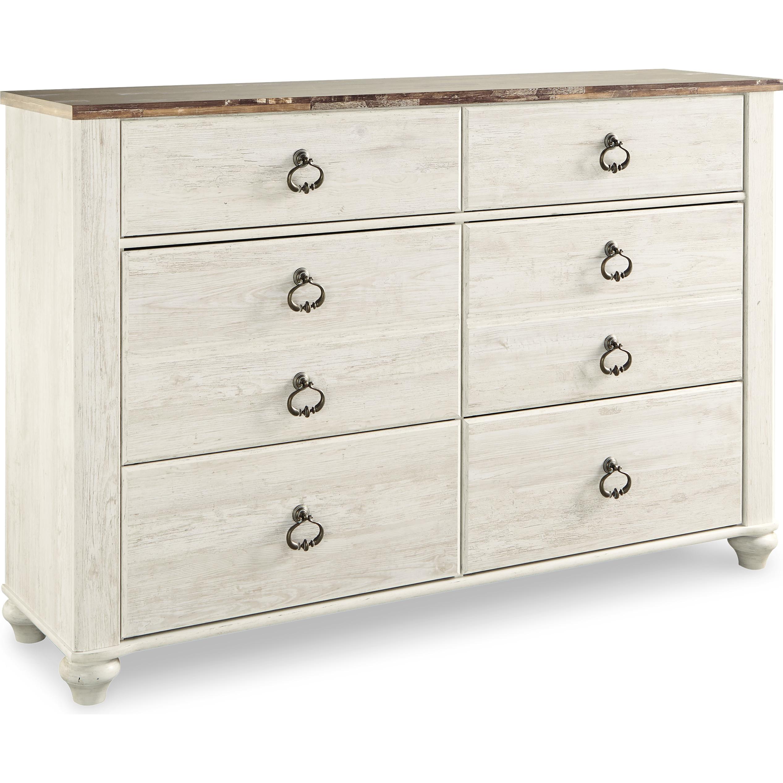 Signature Design by Ashley Willowton B267B57 7 pc Queen Sleigh Bedroom Set IMAGE 3