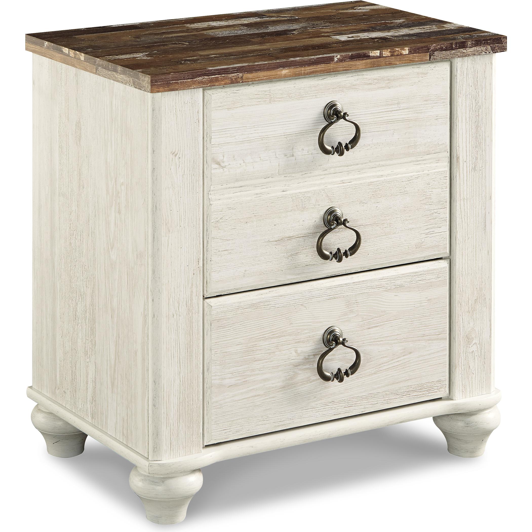 Signature Design by Ashley Willowton B267B57 7 pc Queen Sleigh Bedroom Set IMAGE 5