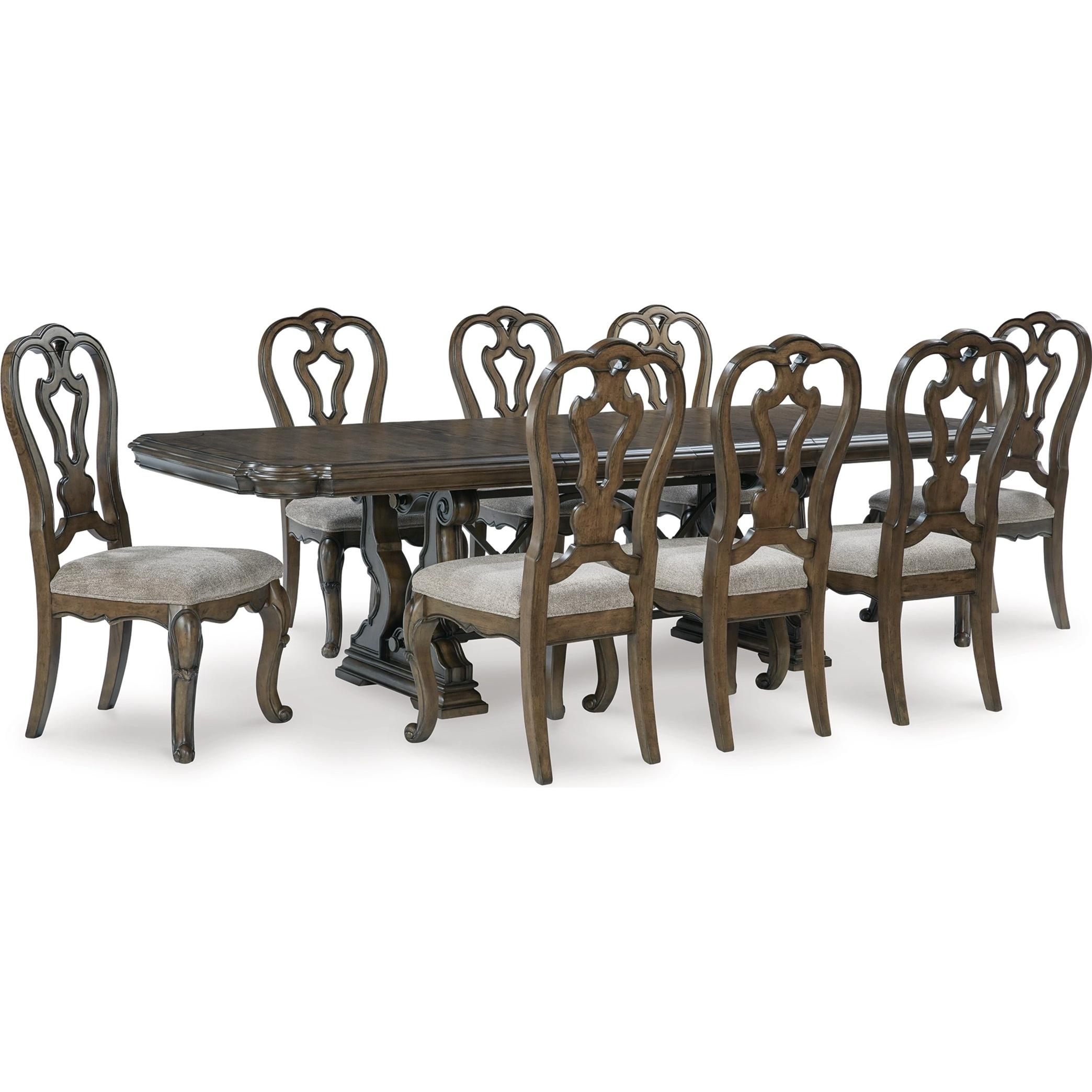 Signature Design by Ashley Maylee D947D9 9 pc Dining Set IMAGE 1