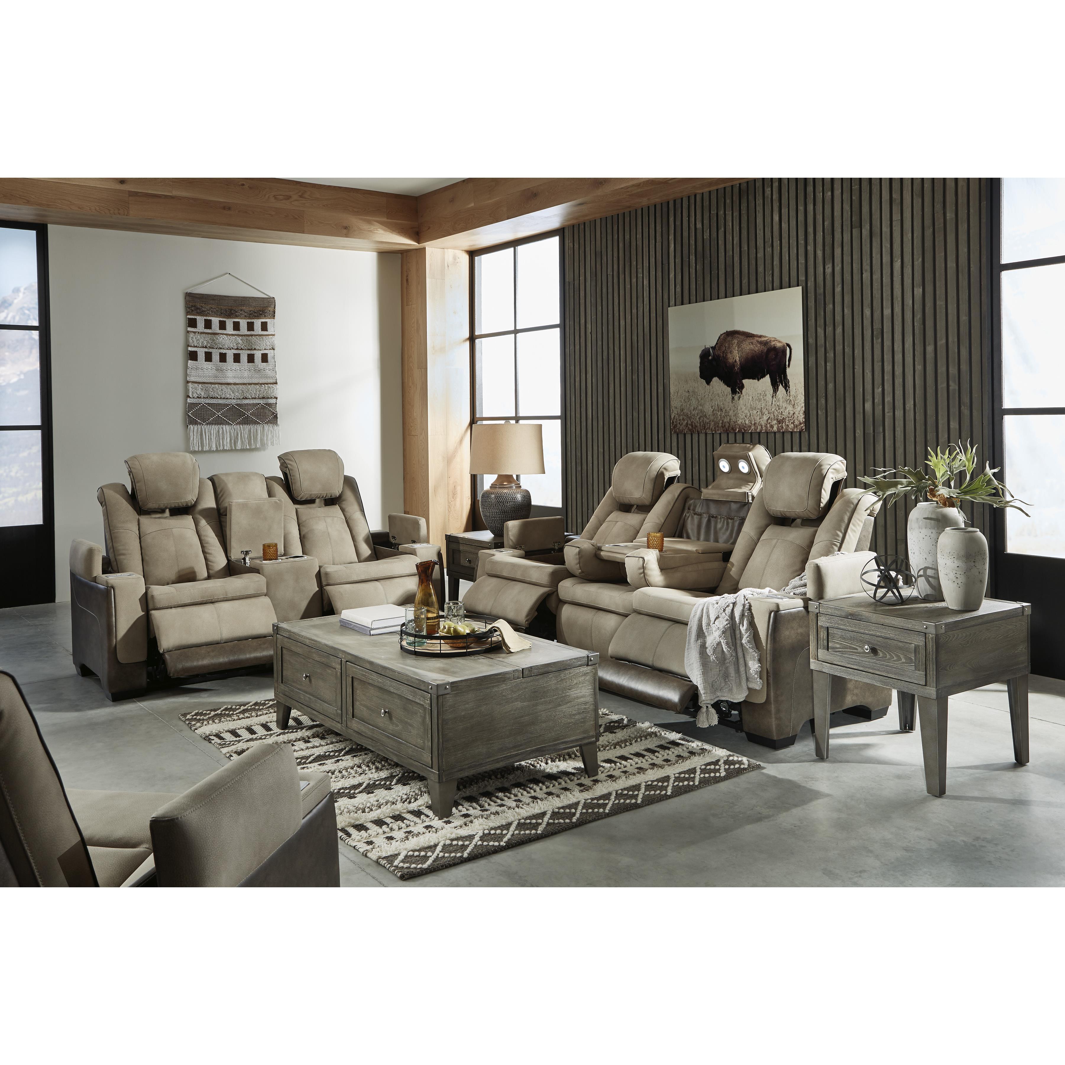 Signature Design by Ashley Next-Gen Durapella 22003U2 3 pc Power Reclining Living Room Set IMAGE 2