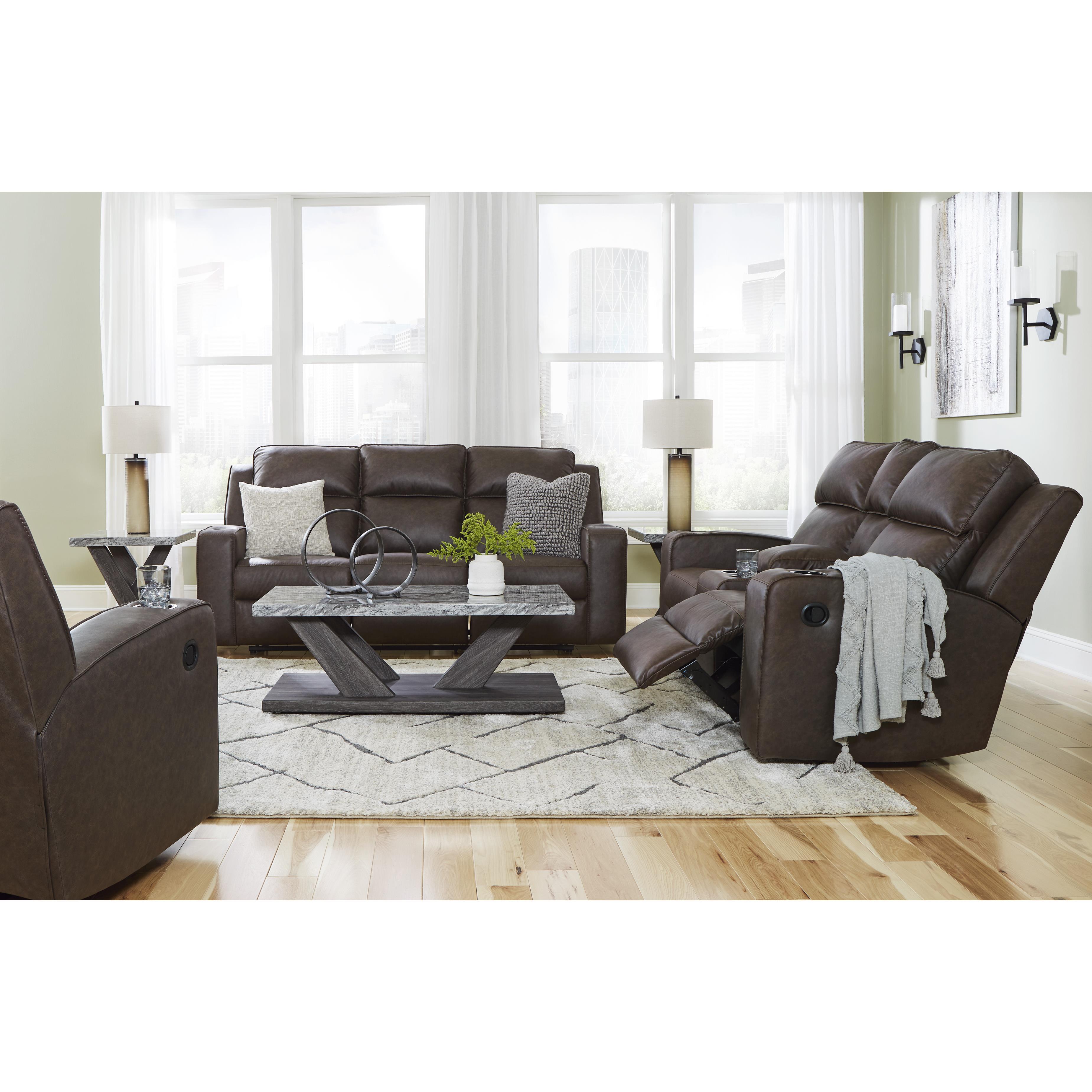 Signature Design by Ashley Lavenhorne 63306U2 3 pc Reclining Living Room Set IMAGE 2