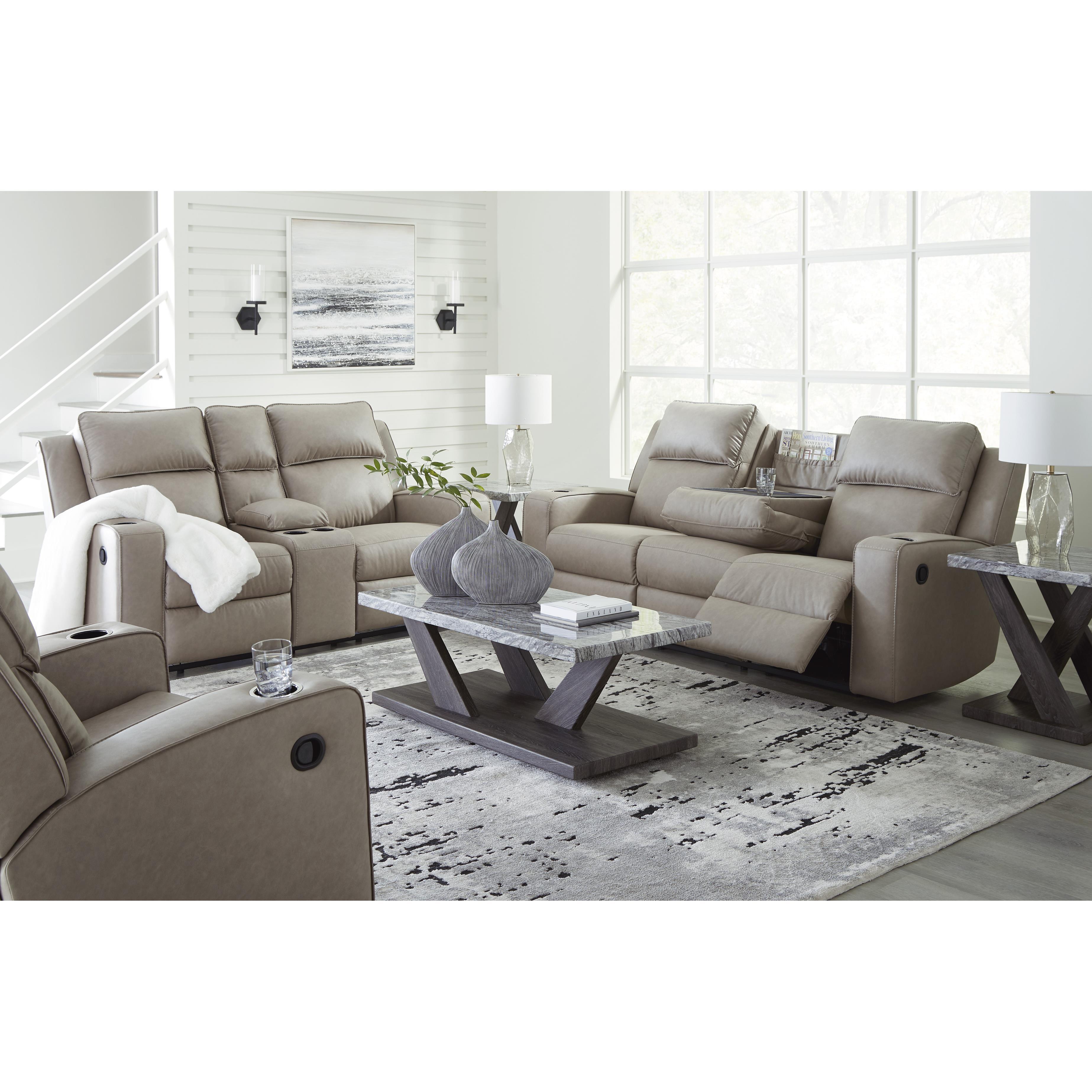 Signature Design by Ashley Lavenhorne 63307U2 3 pc Reclining Living Room Set IMAGE 2