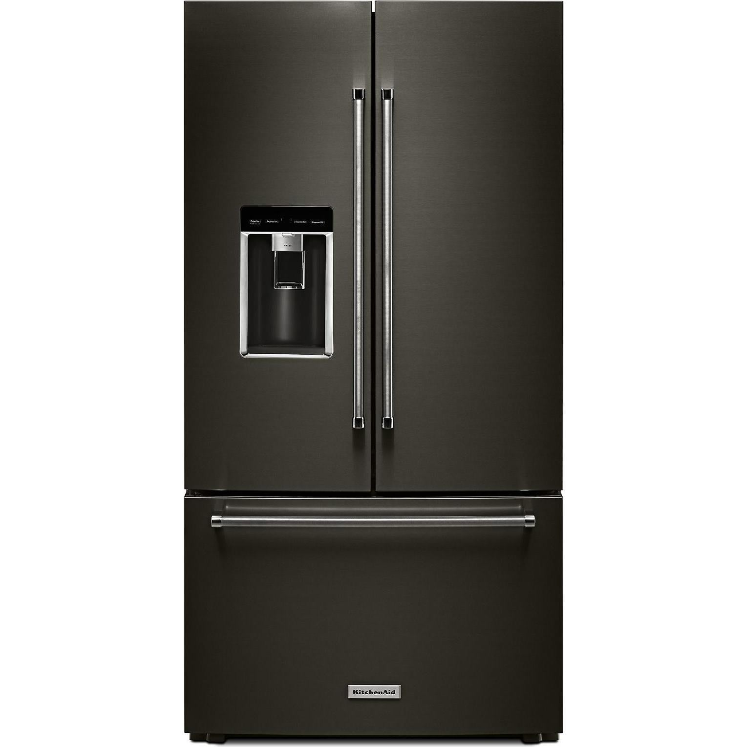 KitchenAid 36-inch, 23.8 cu. ft. Counter-Depth French 3-Door Refrigerator with Ice and Water KRFC704FBS IMAGE 1