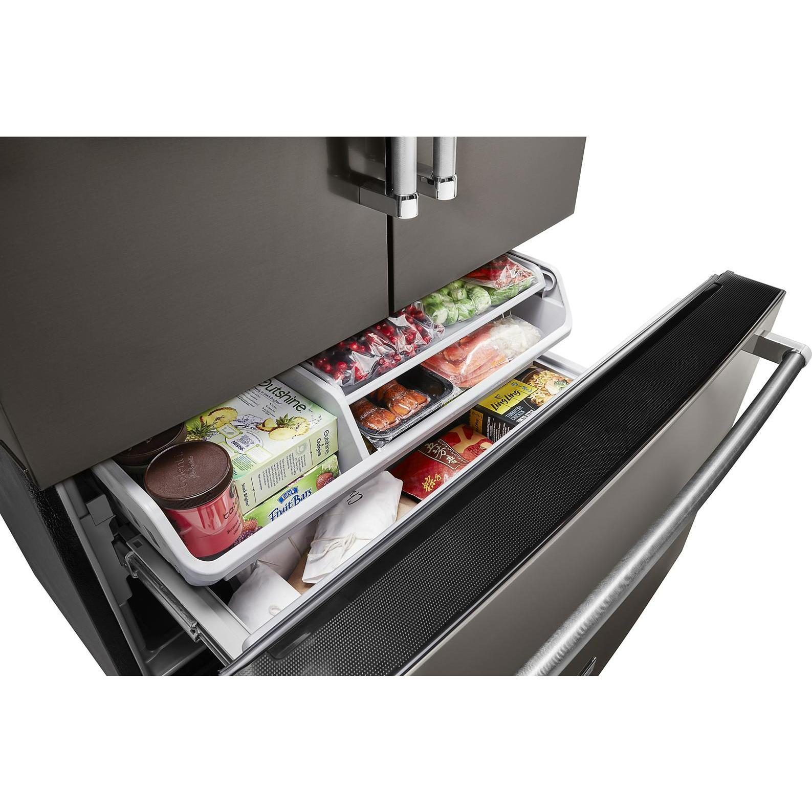 KitchenAid 36-inch, 23.8 cu. ft. Counter-Depth French 3-Door Refrigerator with Ice and Water KRFC704FBS IMAGE 5