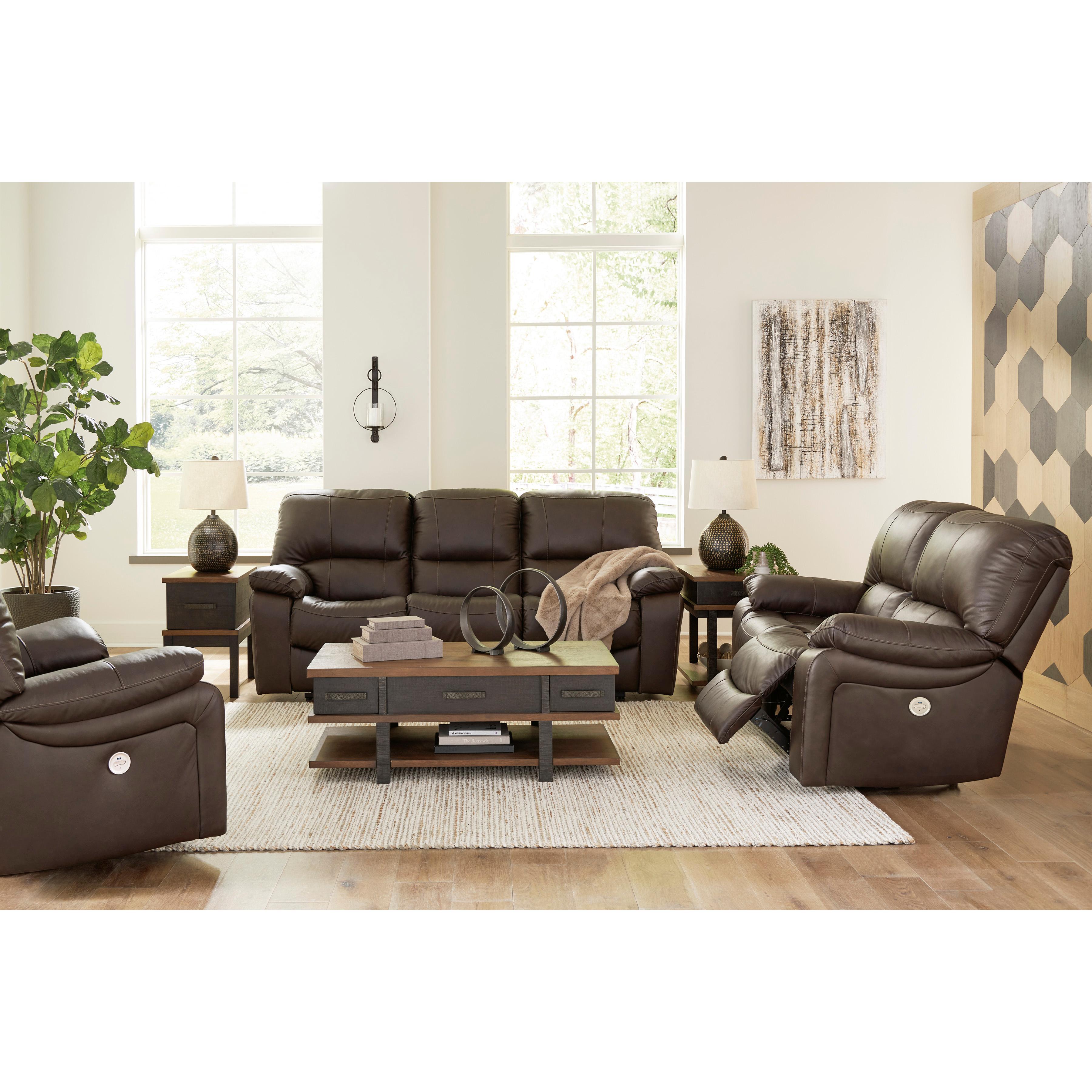 Signature Design by Ashley Leesworth U43808U2 3 pc Power Reclining Living Room Set IMAGE 1