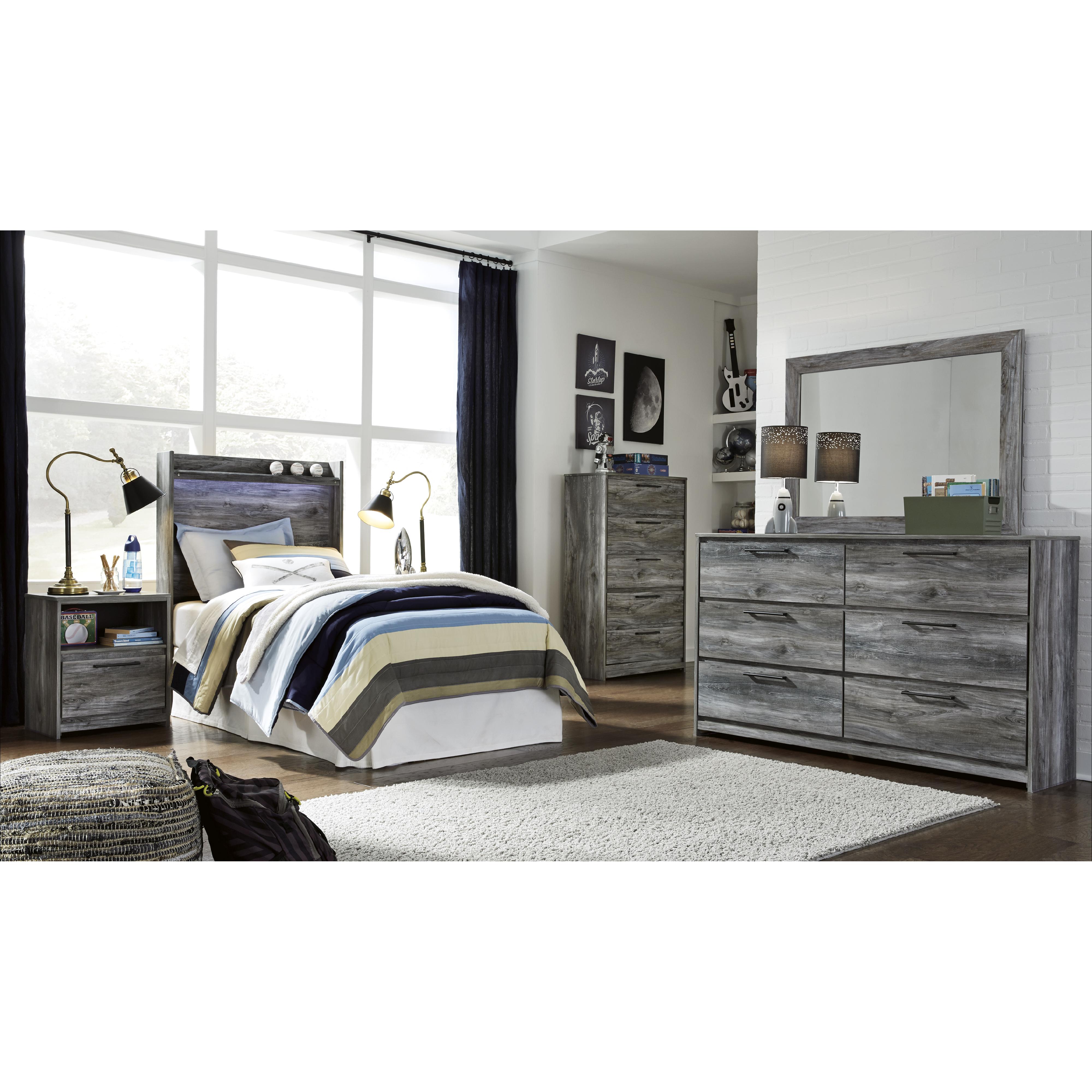 Signature Design by Ashley Baystorm B221B74 5 pc Twin Panel Bedroom Set IMAGE 1