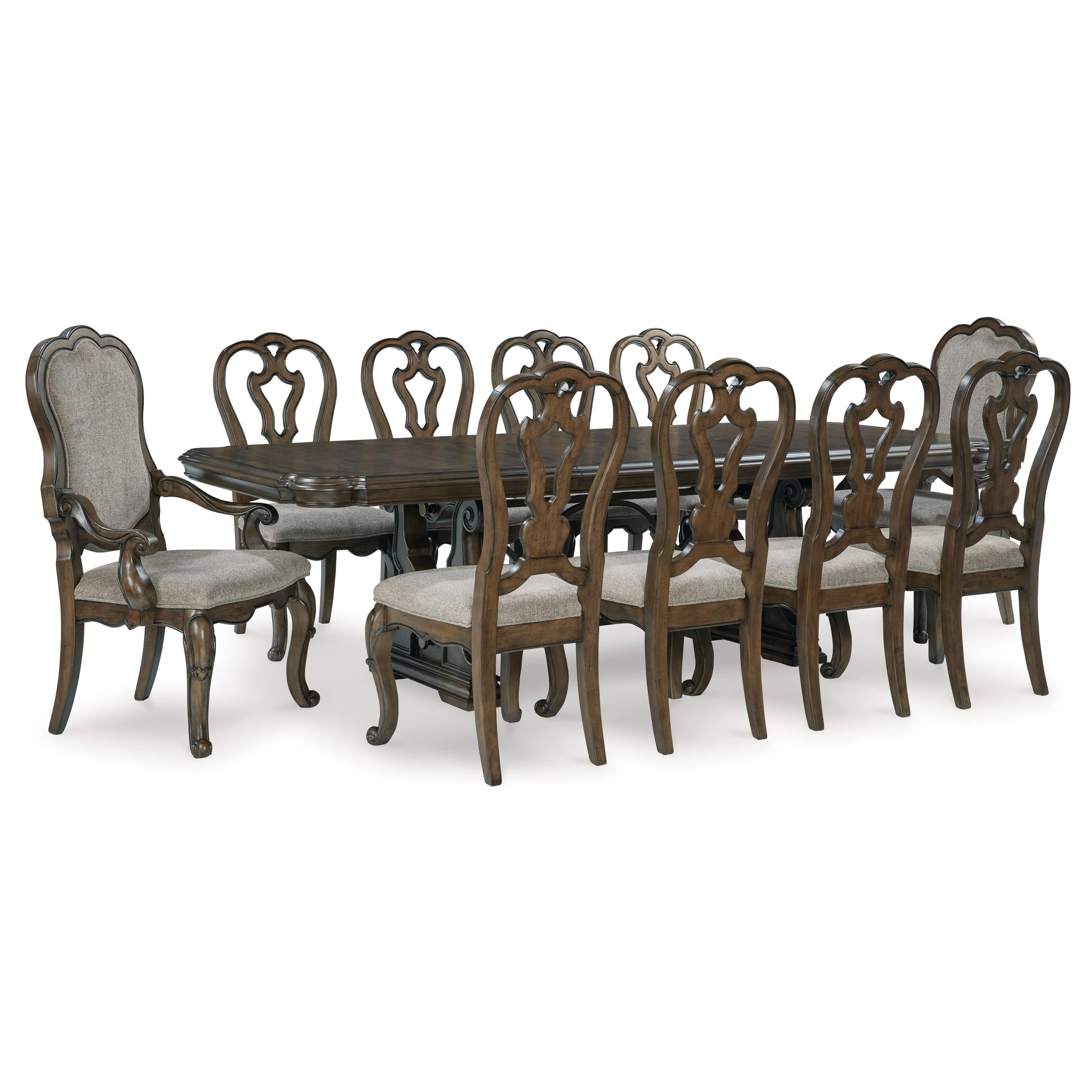 Signature Design by Ashley Maylee D947D14 11 pc Dining Set IMAGE 1