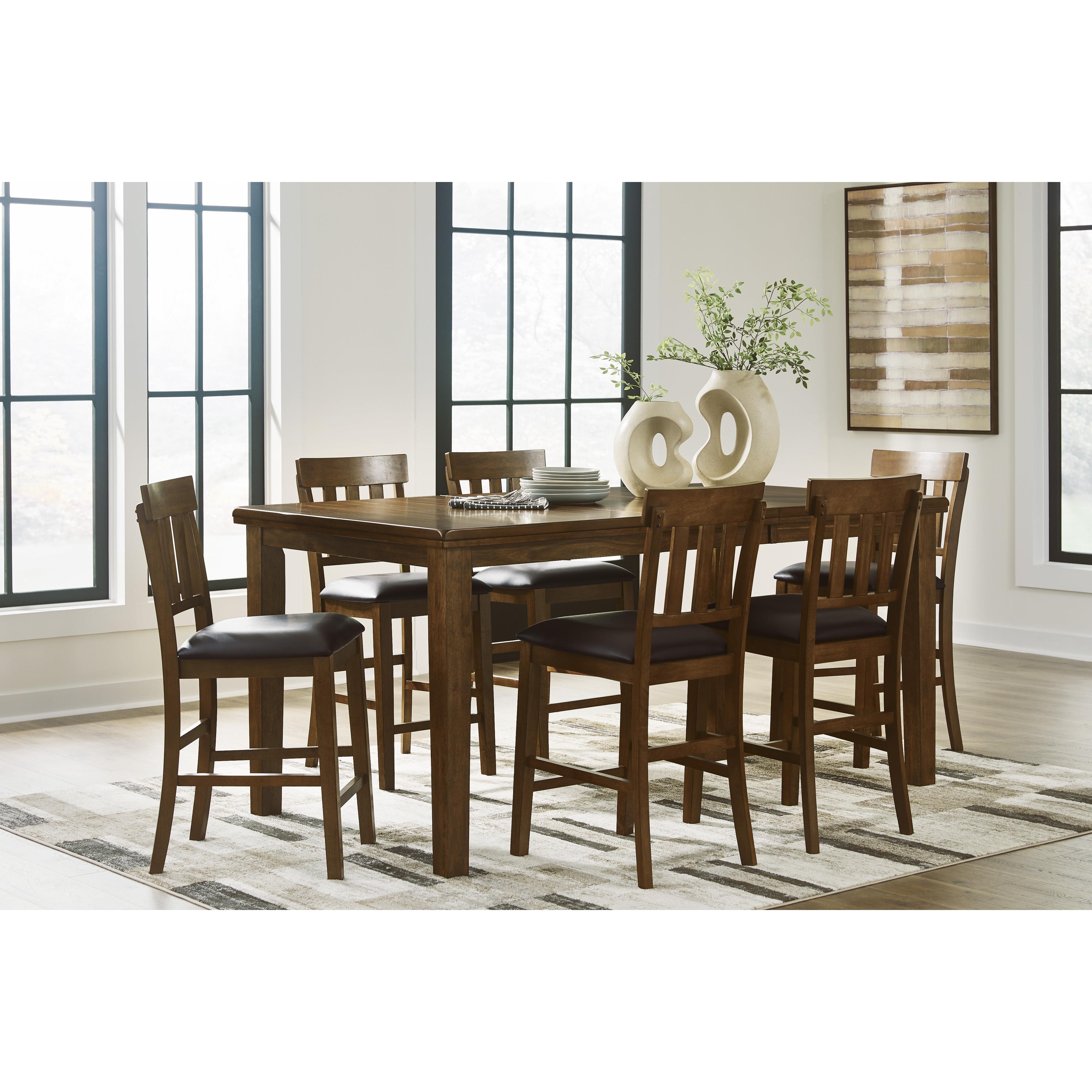 Signature Design by Ashley Ralene D594D5 7 pc Counter Height Dining Set IMAGE 1