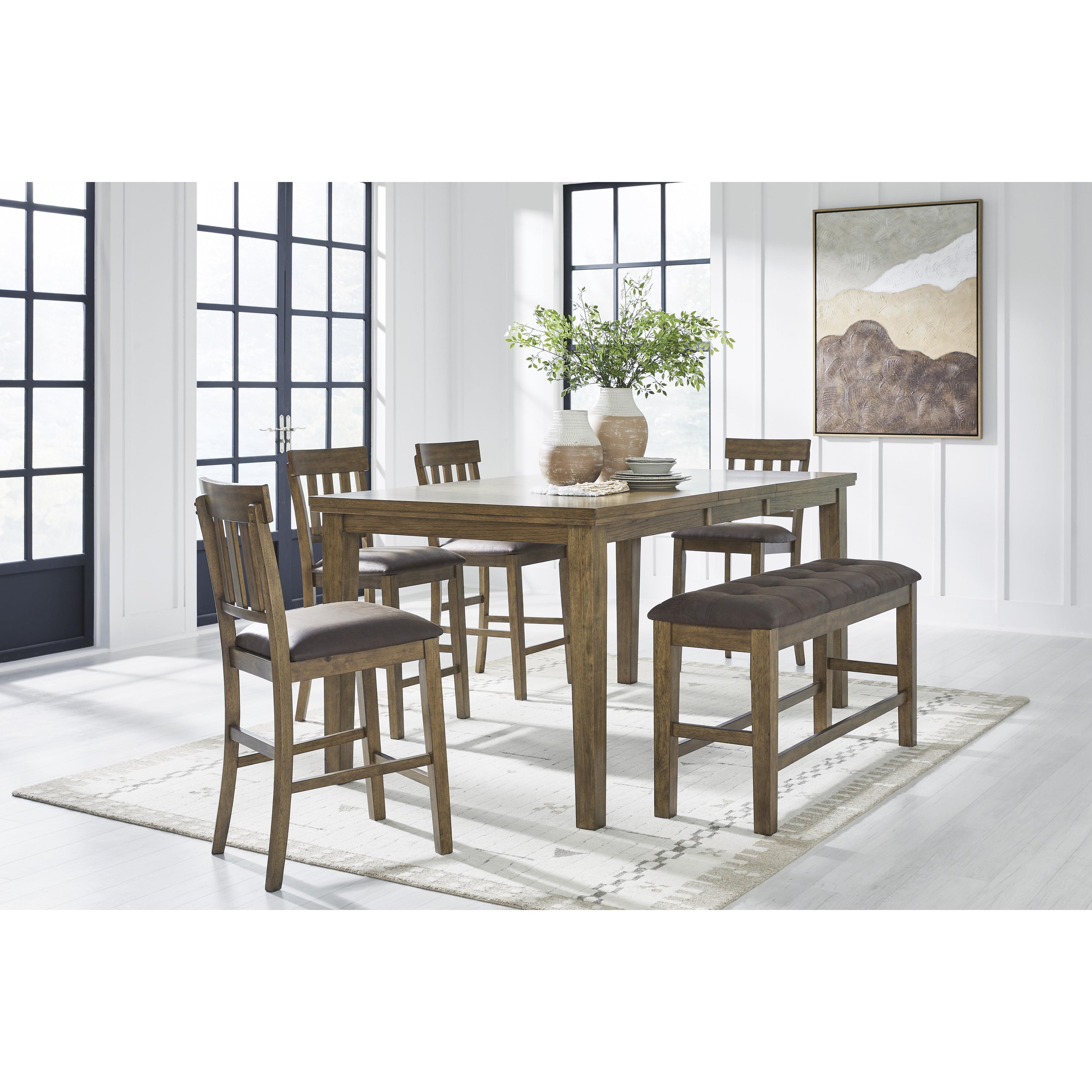 Signature Design by Ashley Urbinforte PCD592 6 pc Counter Height Dining Set IMAGE 1