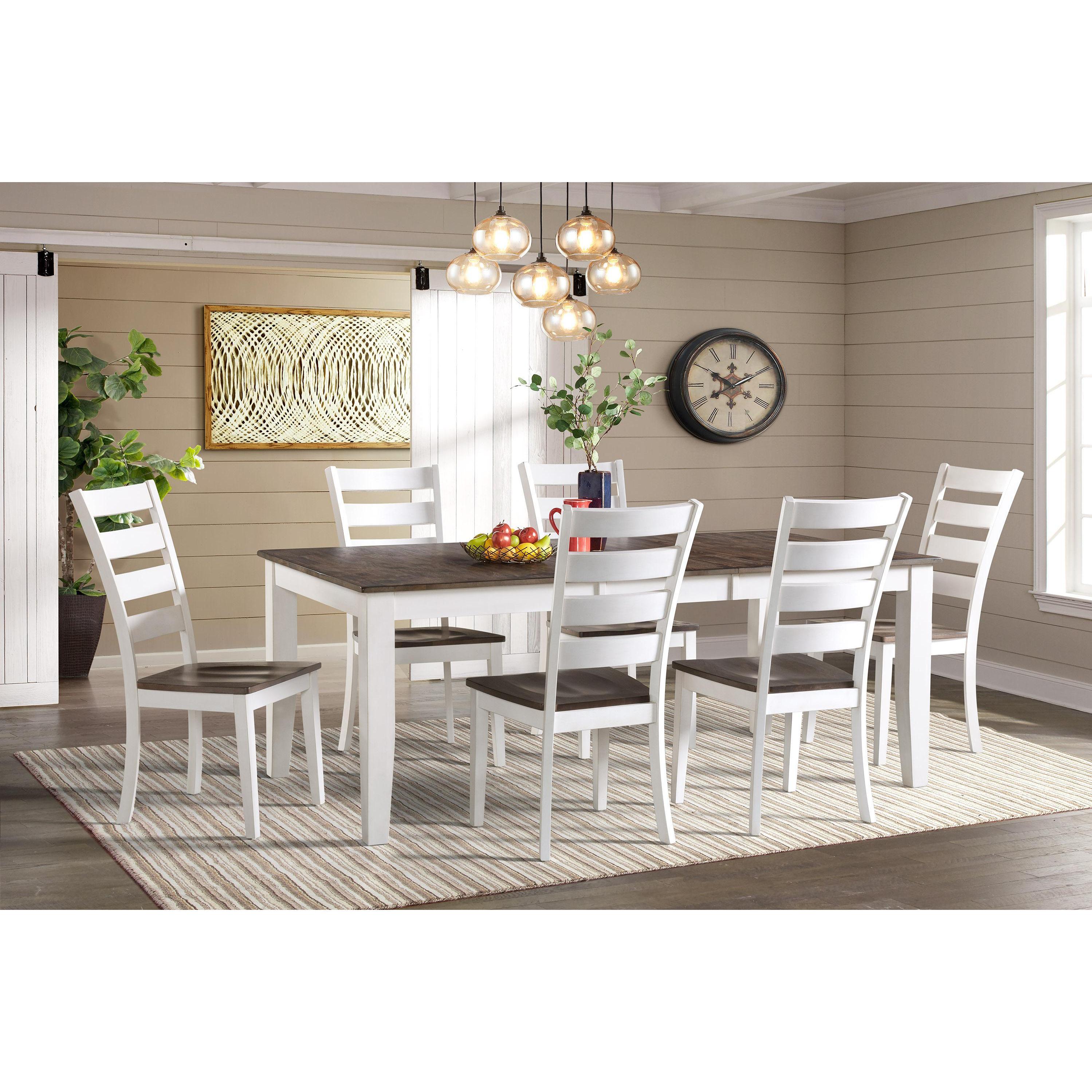 Intercon Furniture Kona 7 pc Dining Set - Gray/White IMAGE 1