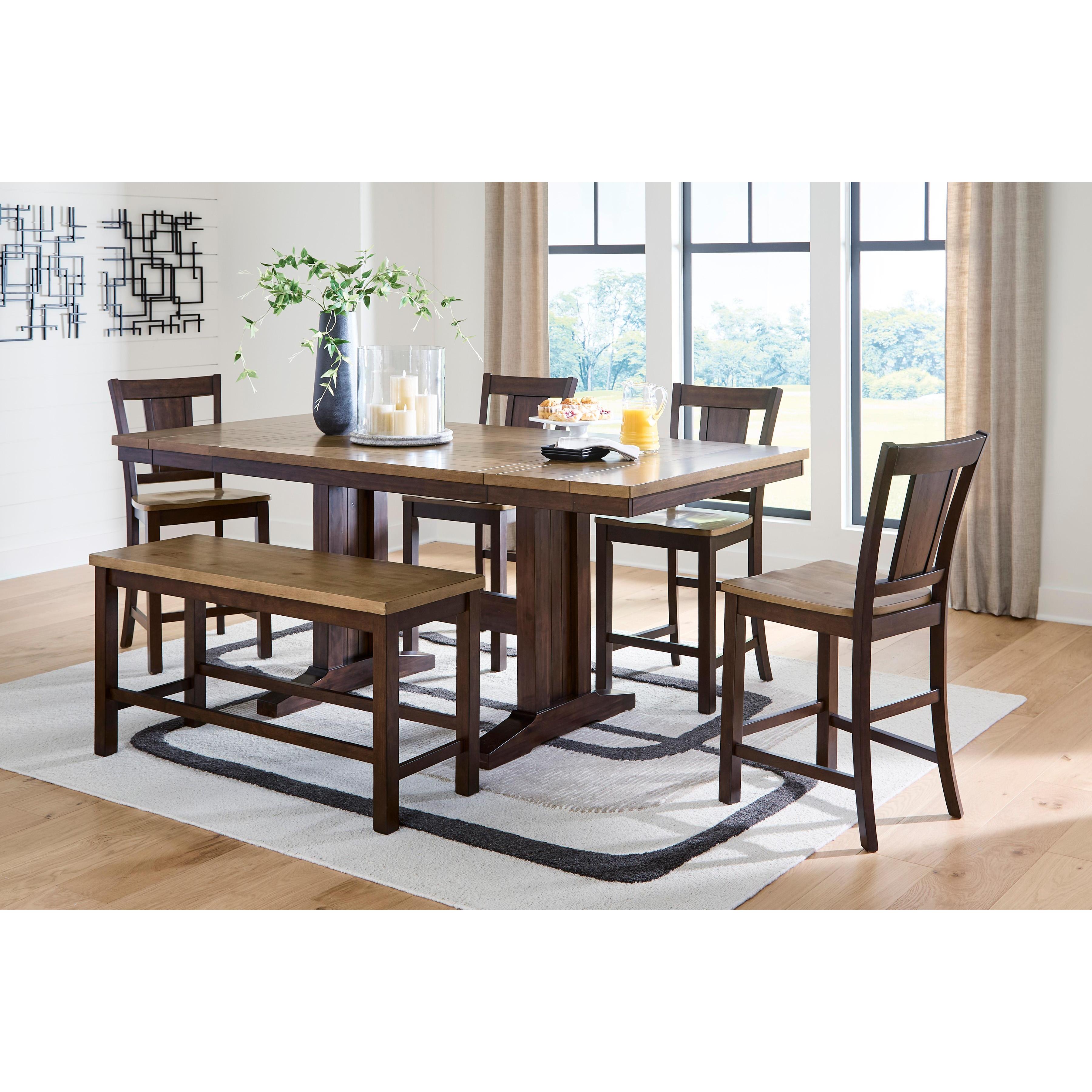 Signature Design by Ashley Rylandeen PCD651 6 pc Counter Height Dining Set IMAGE 1