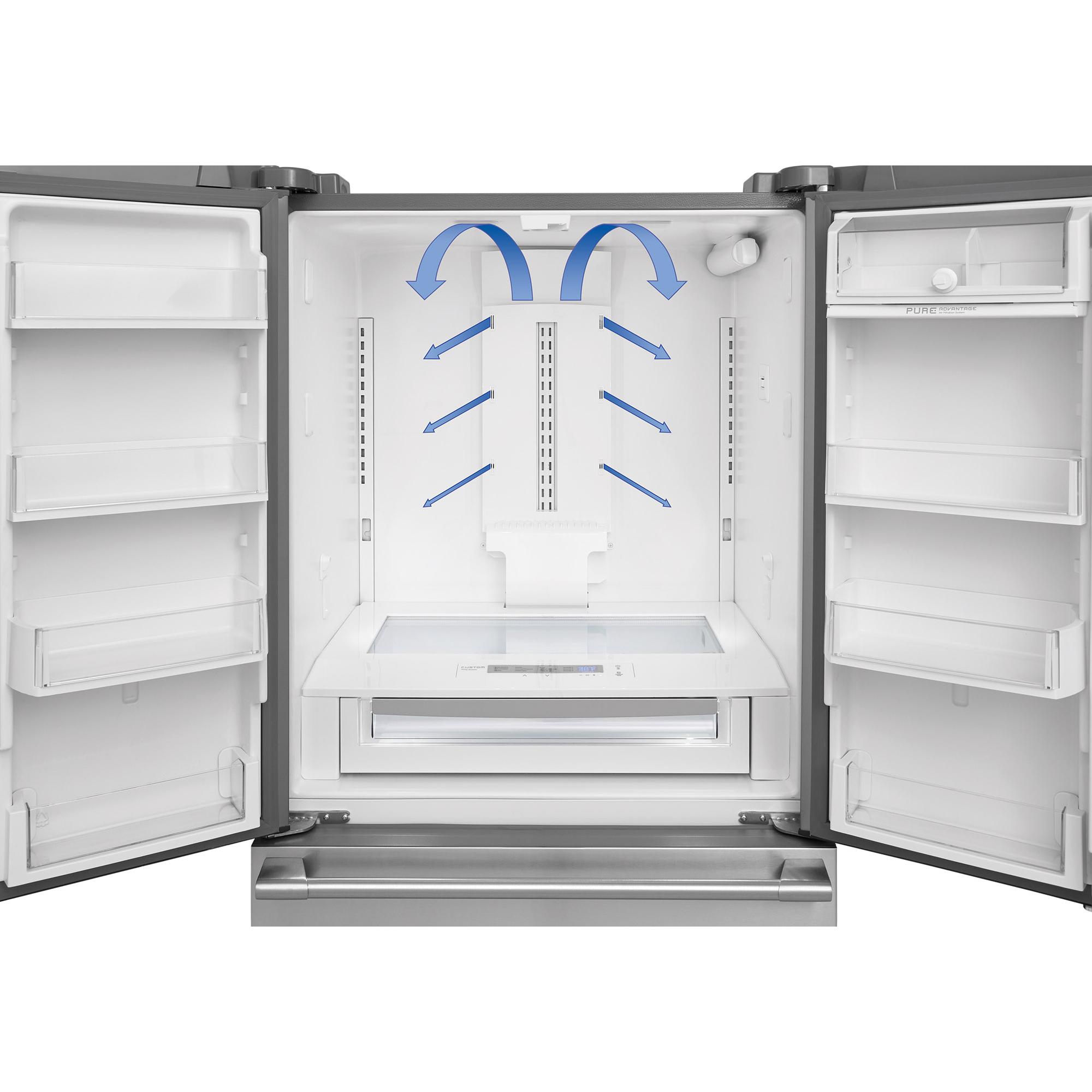 Electrolux 36-inch, 21.5 cu. ft. Counter-Depth French 3-Door Refrigerator with Wave-Touch® Controls EW23BC87SS IMAGE 5