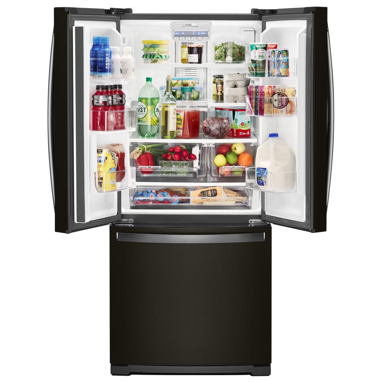 Whirlpool 30-inch, 19.68 cu.ft. Freestanding French 3-Door Refrigerator with FreshFlow™ Air Filter WRF560SFHV IMAGE 4