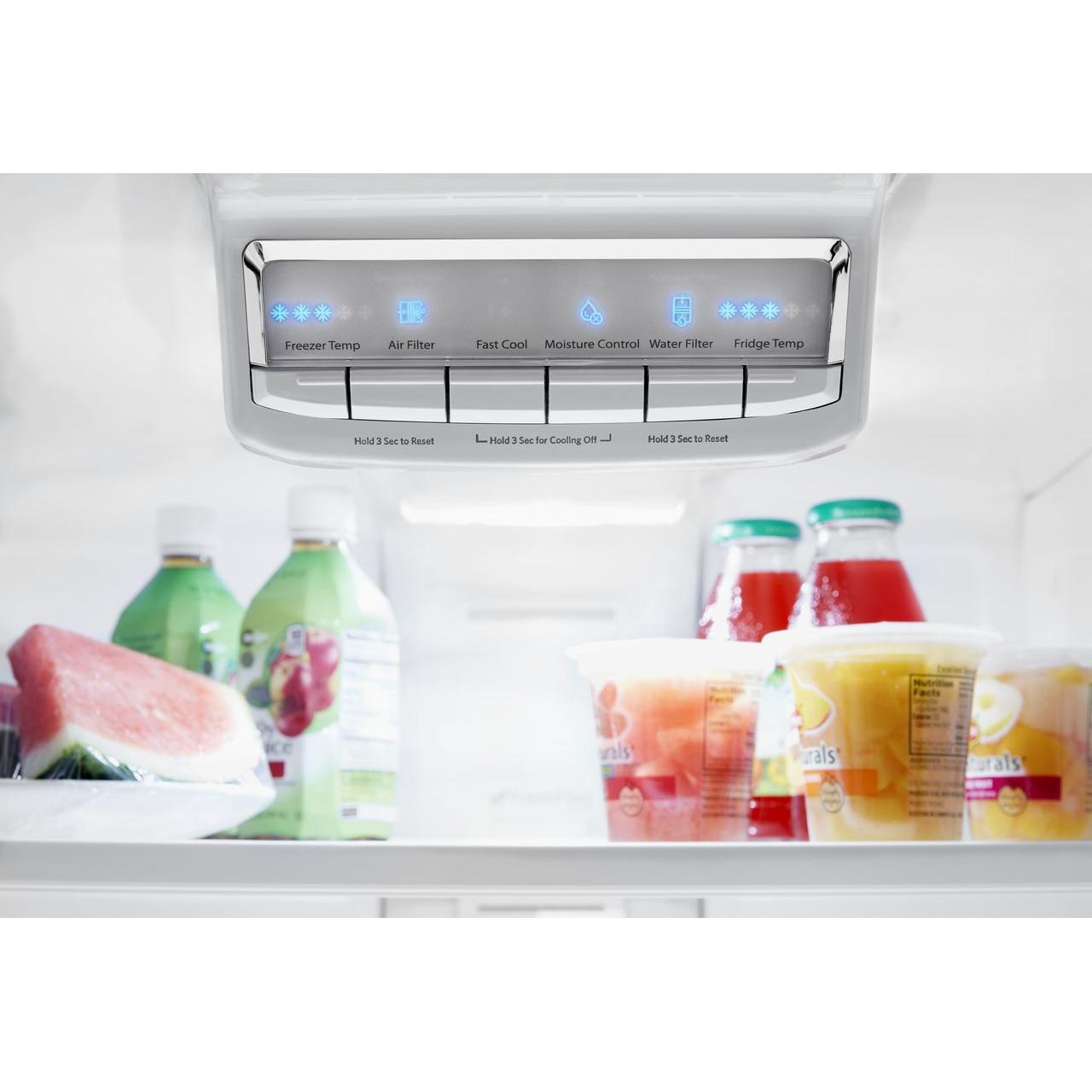 Whirlpool 30-inch, 19.68 cu.ft. Freestanding French 3-Door Refrigerator with FreshFlow™ Air Filter WRF560SFHW IMAGE 6