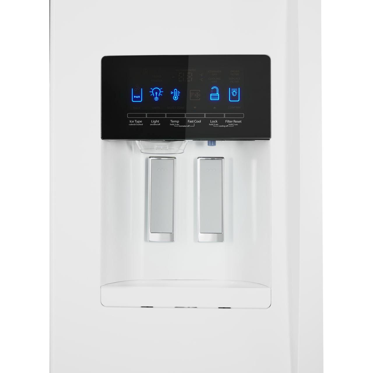 Whirlpool 36-inch, 24.7 cu. ft. French 3-Door Refrigerator with Ice and Water Dispensing System WRF555SDHW IMAGE 4