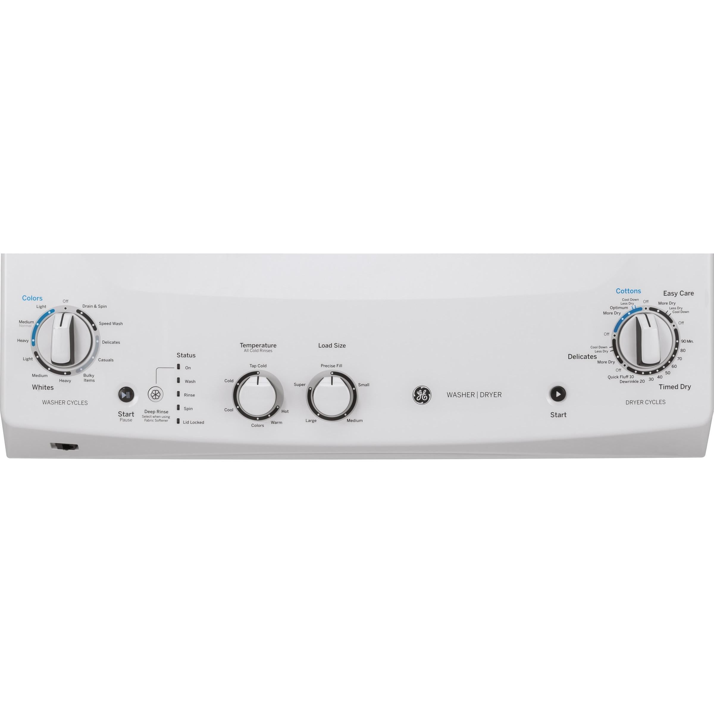 GE Stacked Washer/Dryer Electric Laundry Center GUD24ESMMWW IMAGE 6