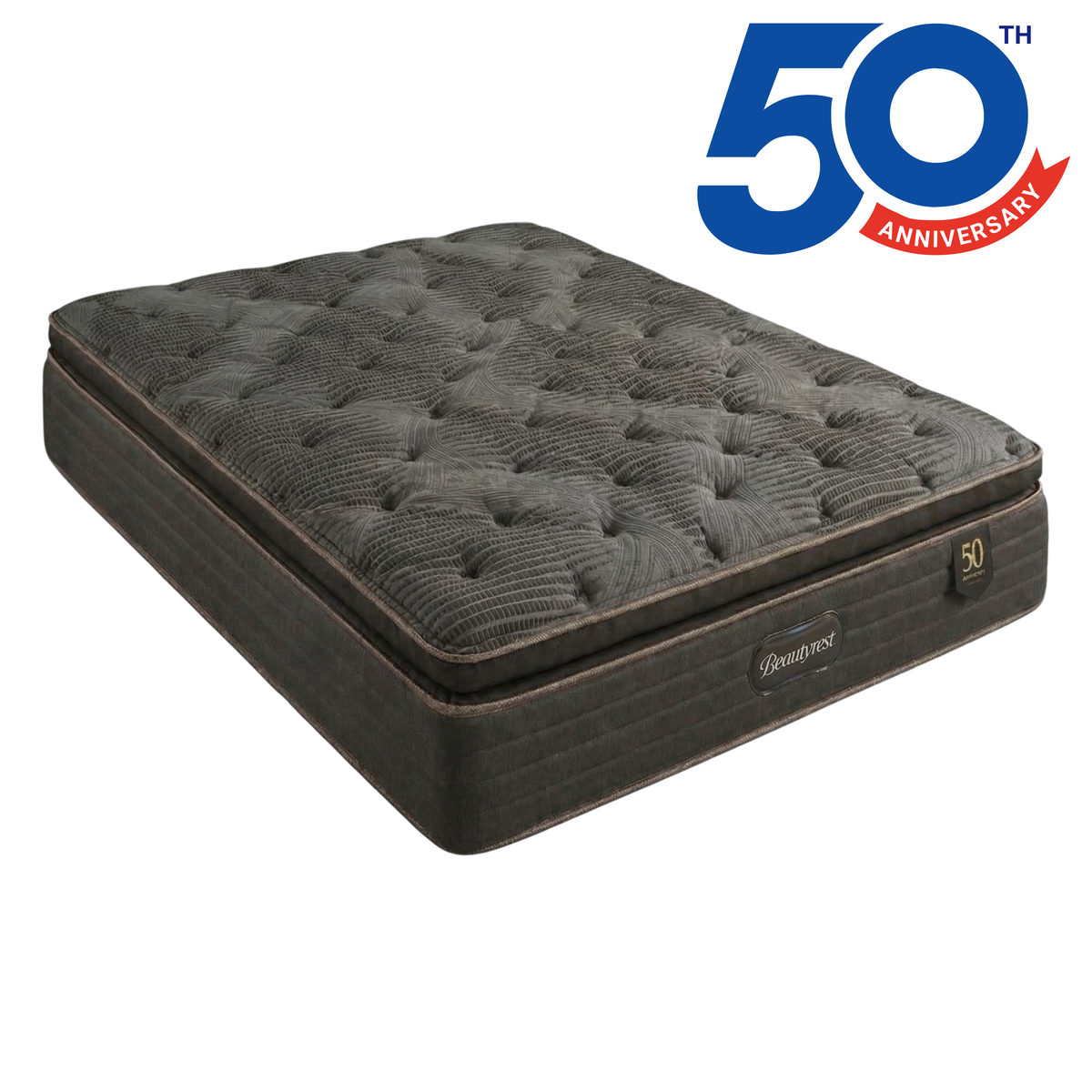 Beautyrest Gold Luxe Plush Pillow Top Mattress (Queen) - 50 Year Anniversary