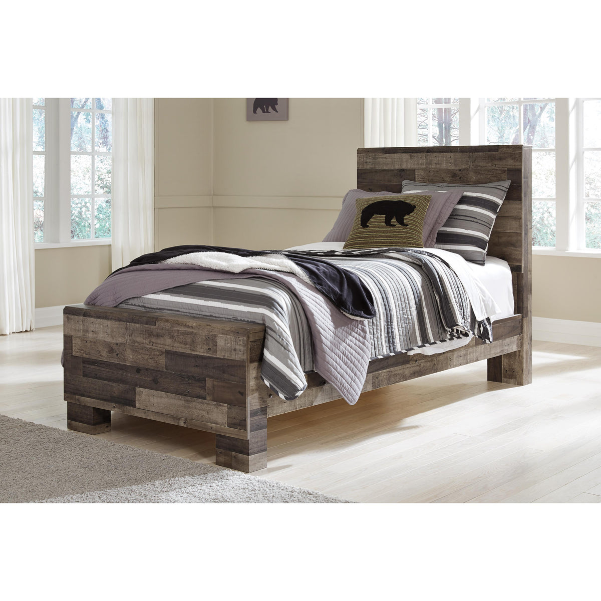 Benchcraft Derekson B200-83 Twin Panel Rails IMAGE 2