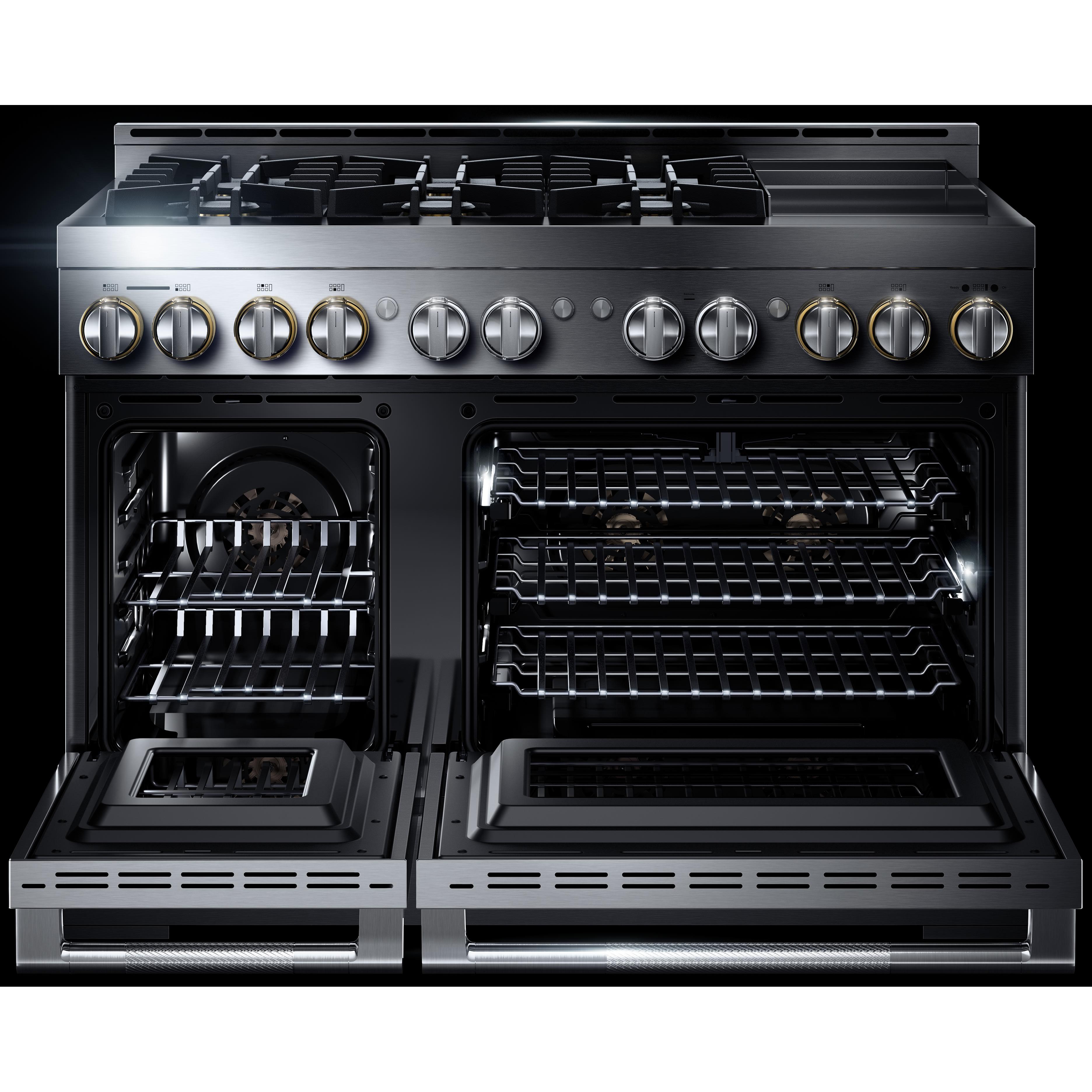 JennAir Rise 48-inch Professional-Style Gas Range with with Chrome-Infused Griddle JGRP548HL IMAGE 3