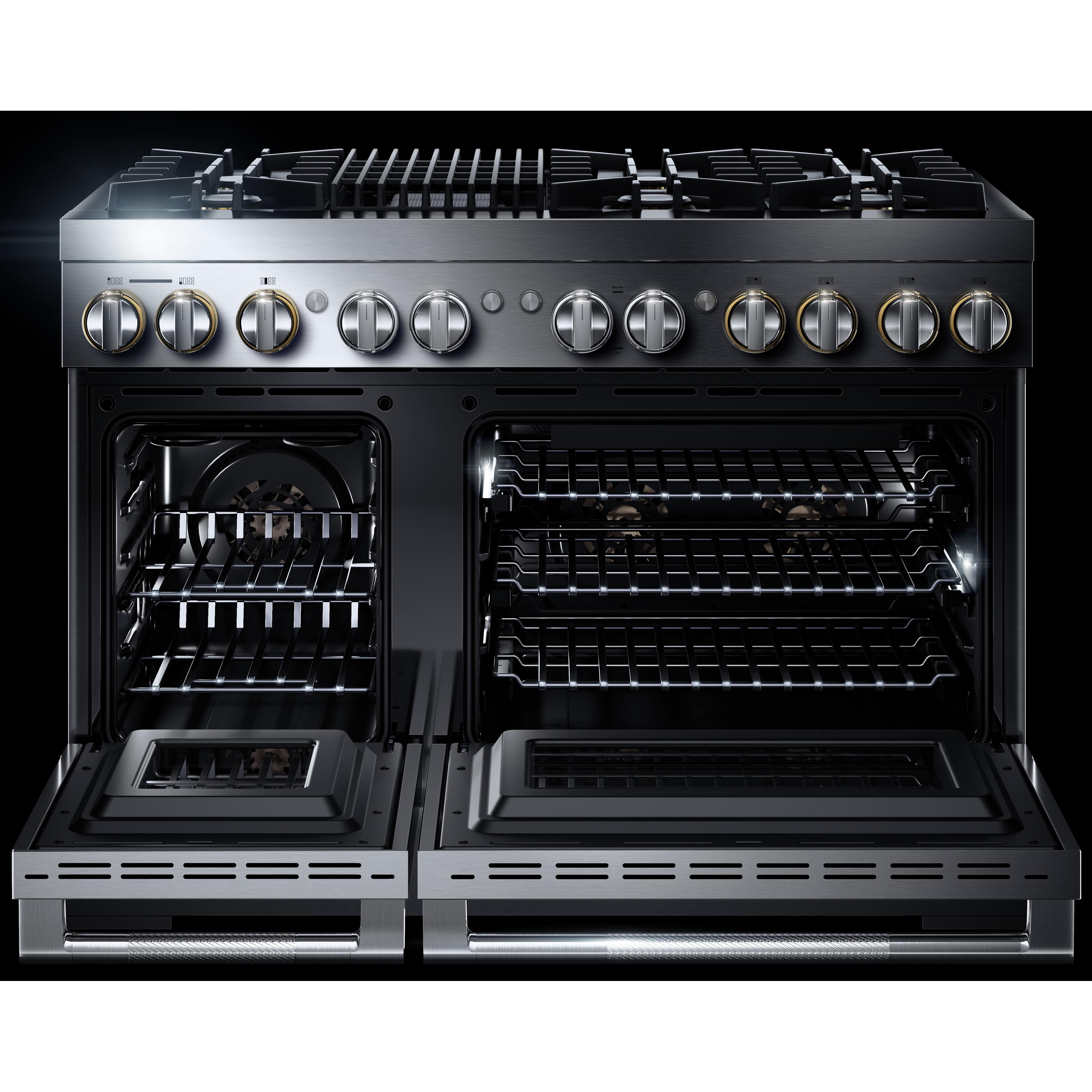 JennAir Rise 48-inch Professional-Style Dual-Fuel Range with Gas Grill JDRP648HL IMAGE 2