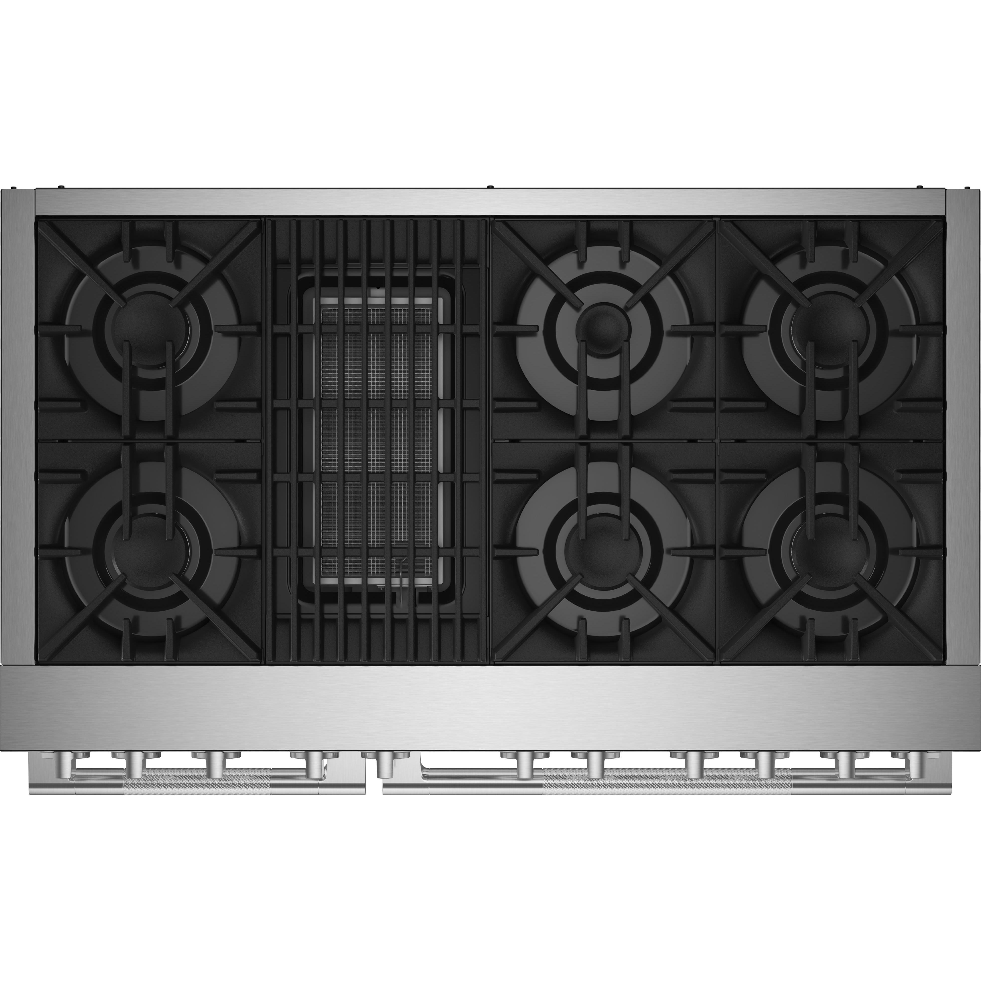 JennAir Rise 48-inch Professional-Style Dual-Fuel Range with Gas Grill JDRP648HL IMAGE 3