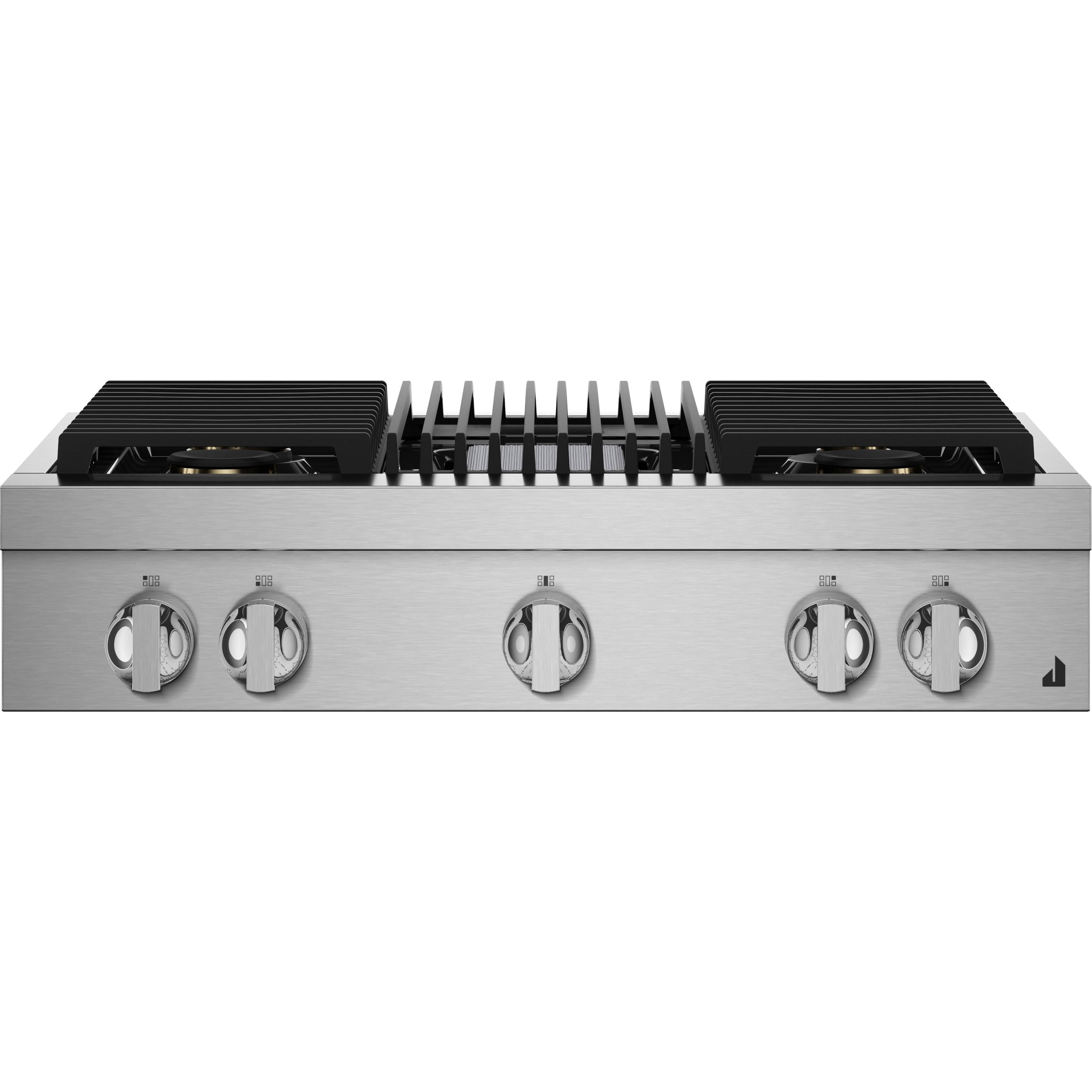 JennAir Noir 36-inch Gas Rangetop with Gas Grill JGCP636HM IMAGE 1