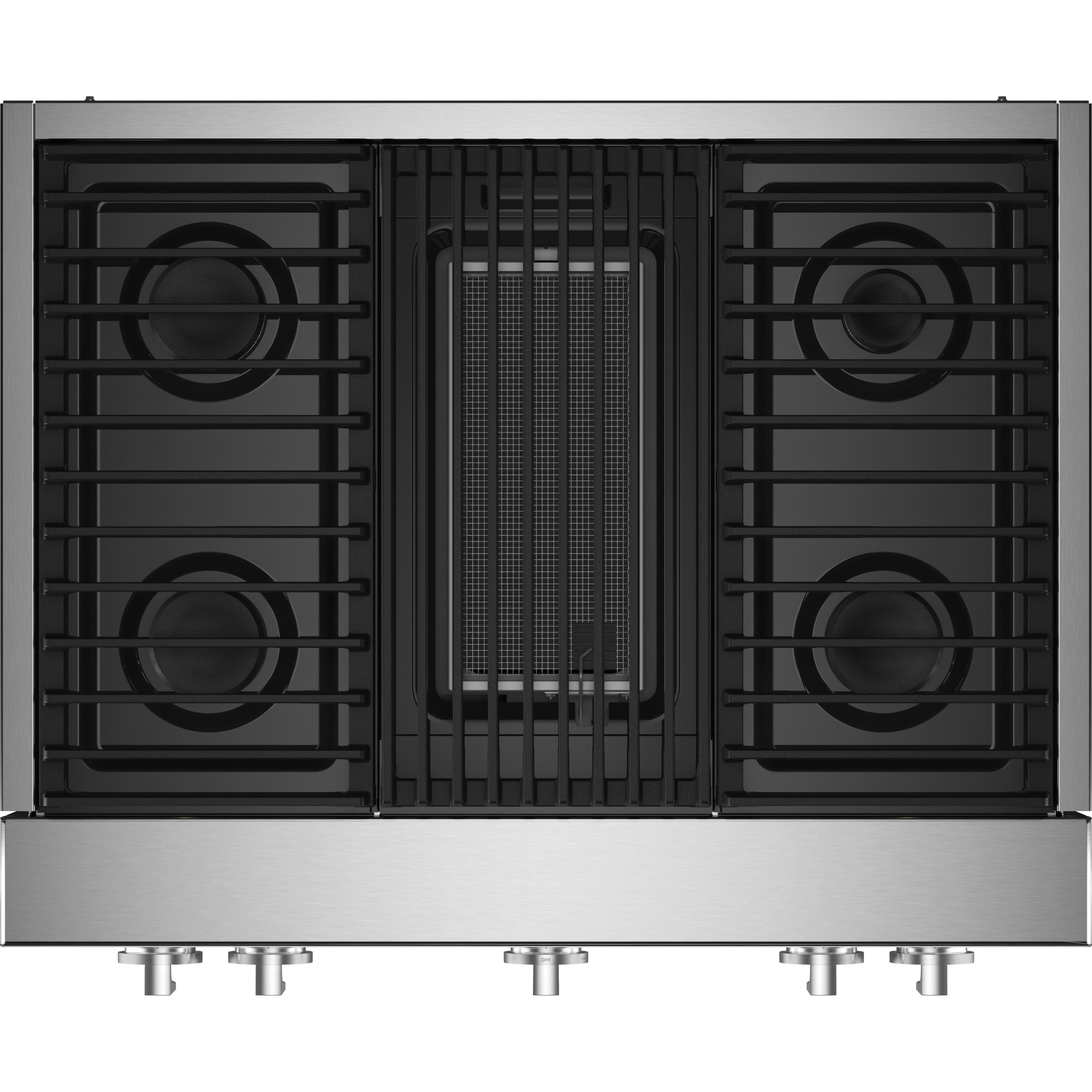 JennAir Noir 36-inch Gas Rangetop with Gas Grill JGCP636HM IMAGE 2