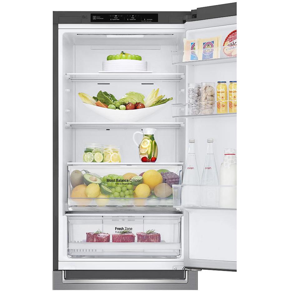 LG 24-inch, 12 cu.ft. Counter-Depth Bottom-Freezer Refrigerator with Multi-Air Flow System LBNC12231V IMAGE 5