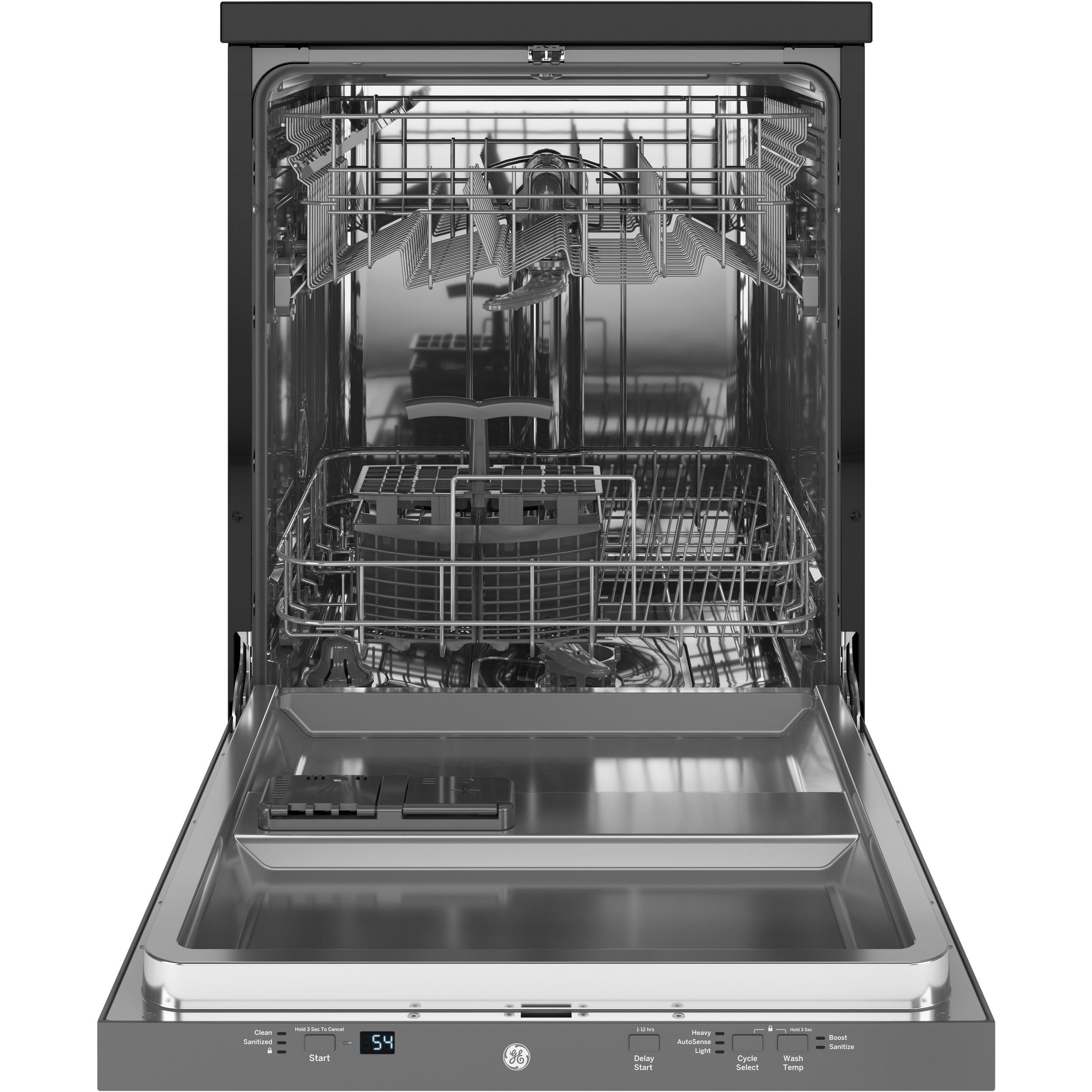 GE Portable Dishwasher with Sanitize Option GPT225SSLSS IMAGE 2