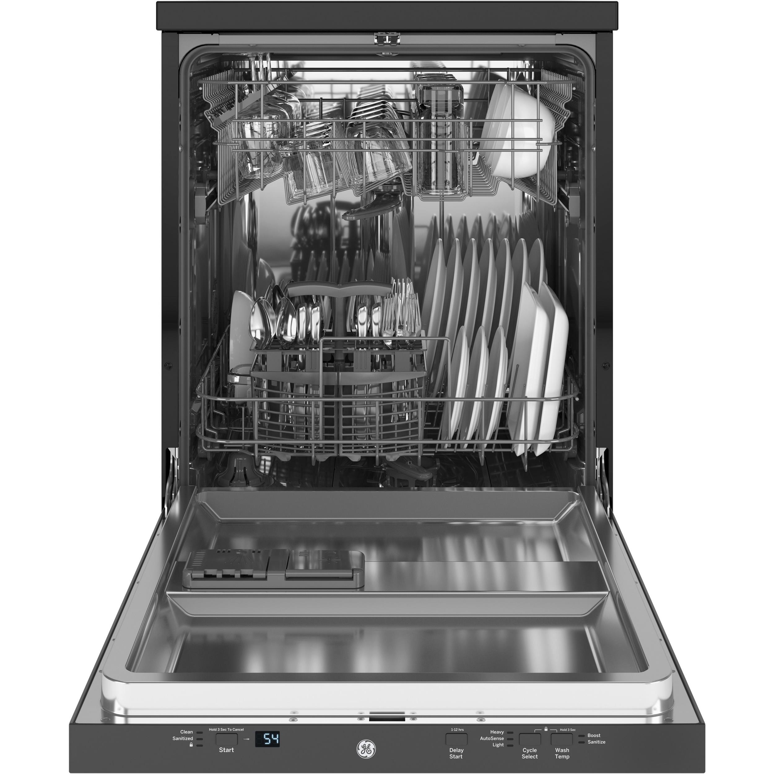 GE Portable Dishwasher with Sanitize Option GPT225SSLSS IMAGE 3