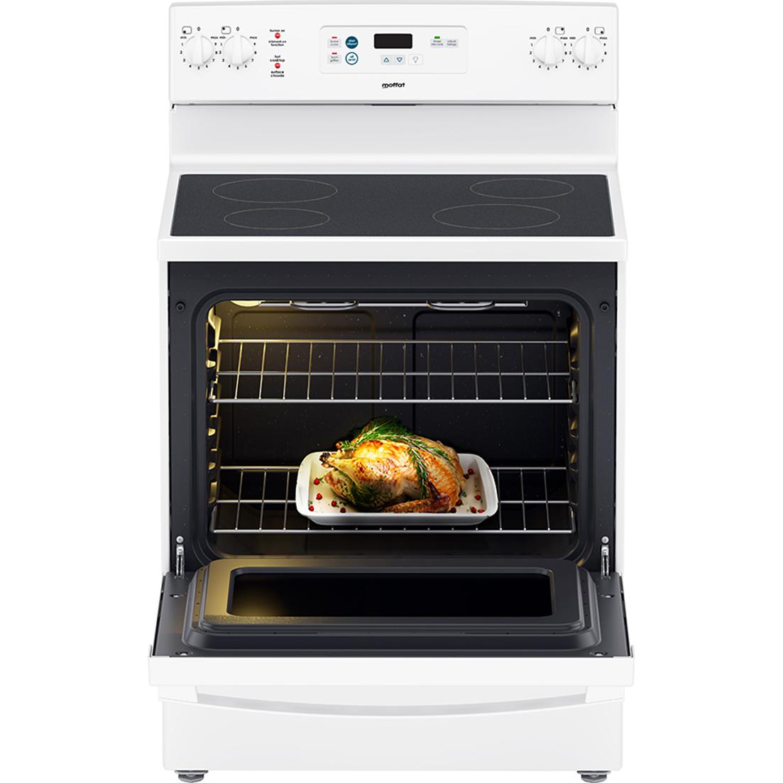 Moffat 30-inch Freestanding Electric Range MCBS585DNWW IMAGE 2