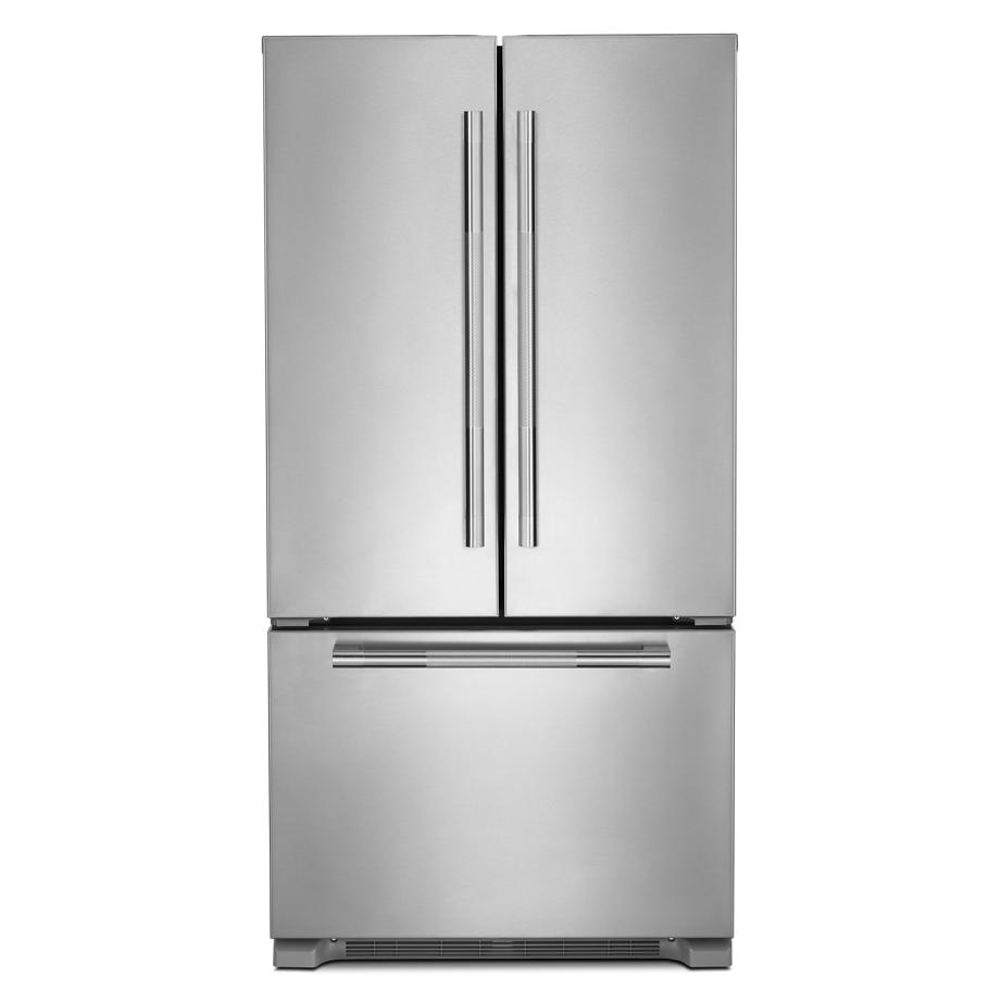 JennAir Rise 36-inch, 21.9 cu.ft. Counter-Depth French 3-Door Refrigerator with Interior Ice Maker JFFCF72DKL IMAGE 1