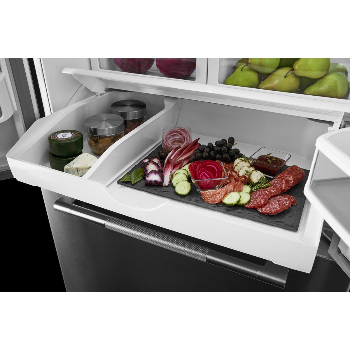 JennAir Rise 36-inch, 21.9 cu.ft. Counter-Depth French 3-Door Refrigerator with Interior Ice Maker JFFCF72DKL IMAGE 5