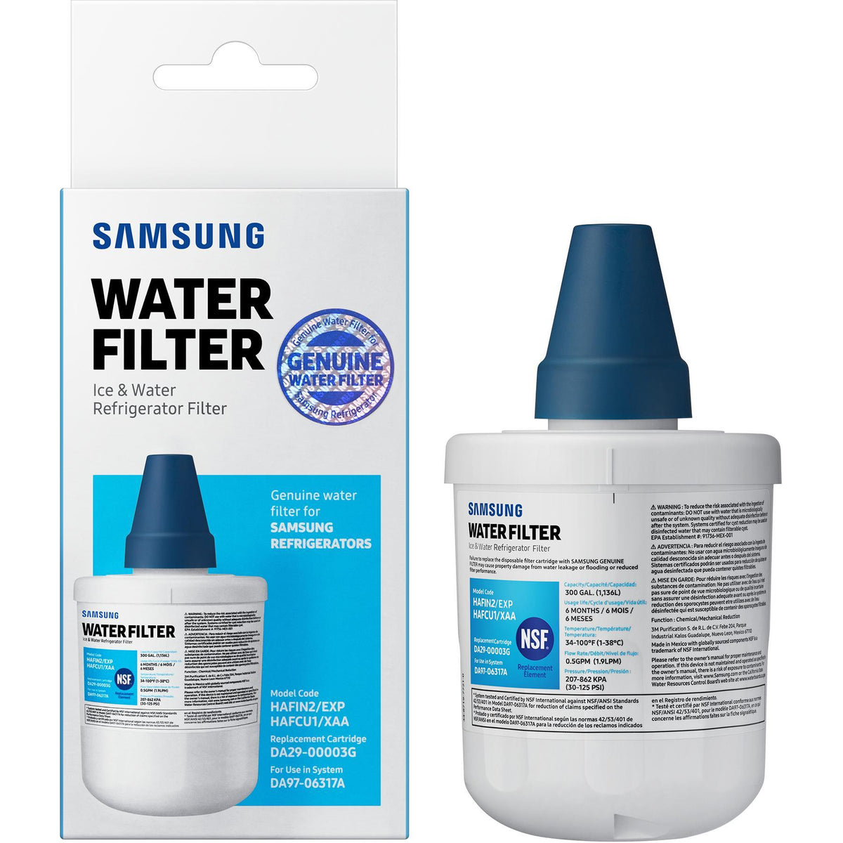 Samsung Refrigeration Accessories Water Filter HAFCU1/XAA IMAGE 2