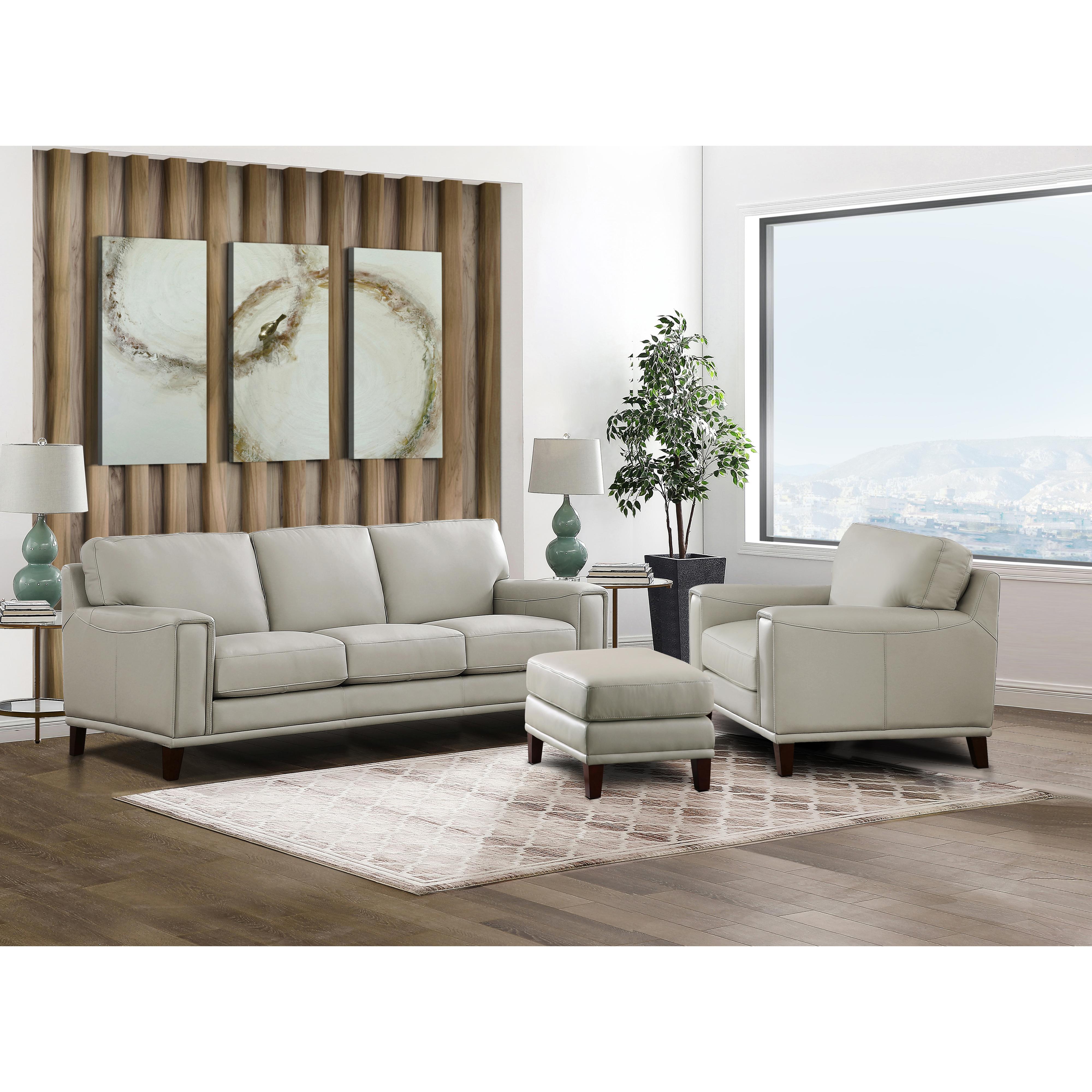 Amax Leather Harper 6982-30-2515 Sofa - Bedford Ice IMAGE 5