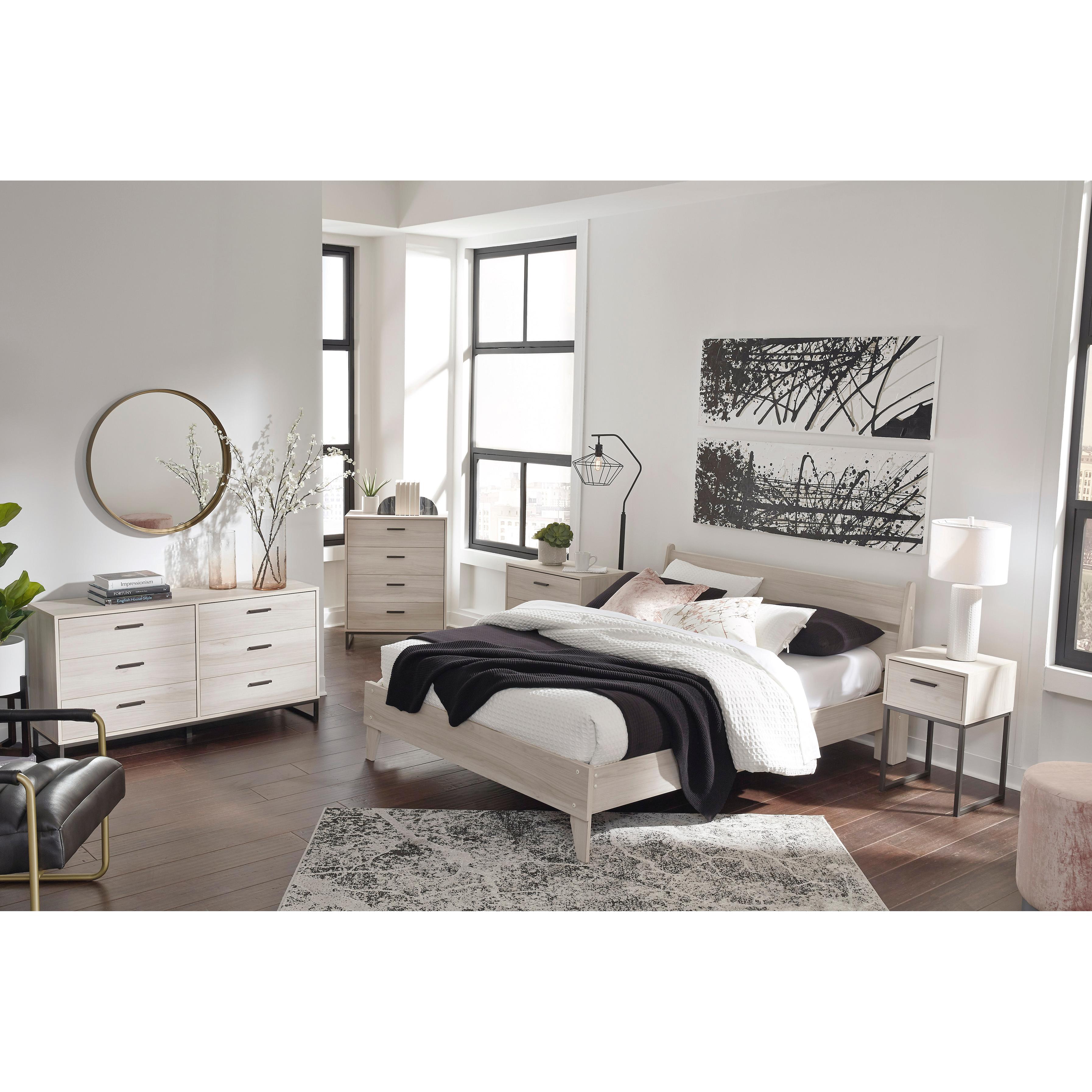 Signature Design by Ashley Socalle EB1864B1 Queen Panel Platform Bed IMAGE 6
